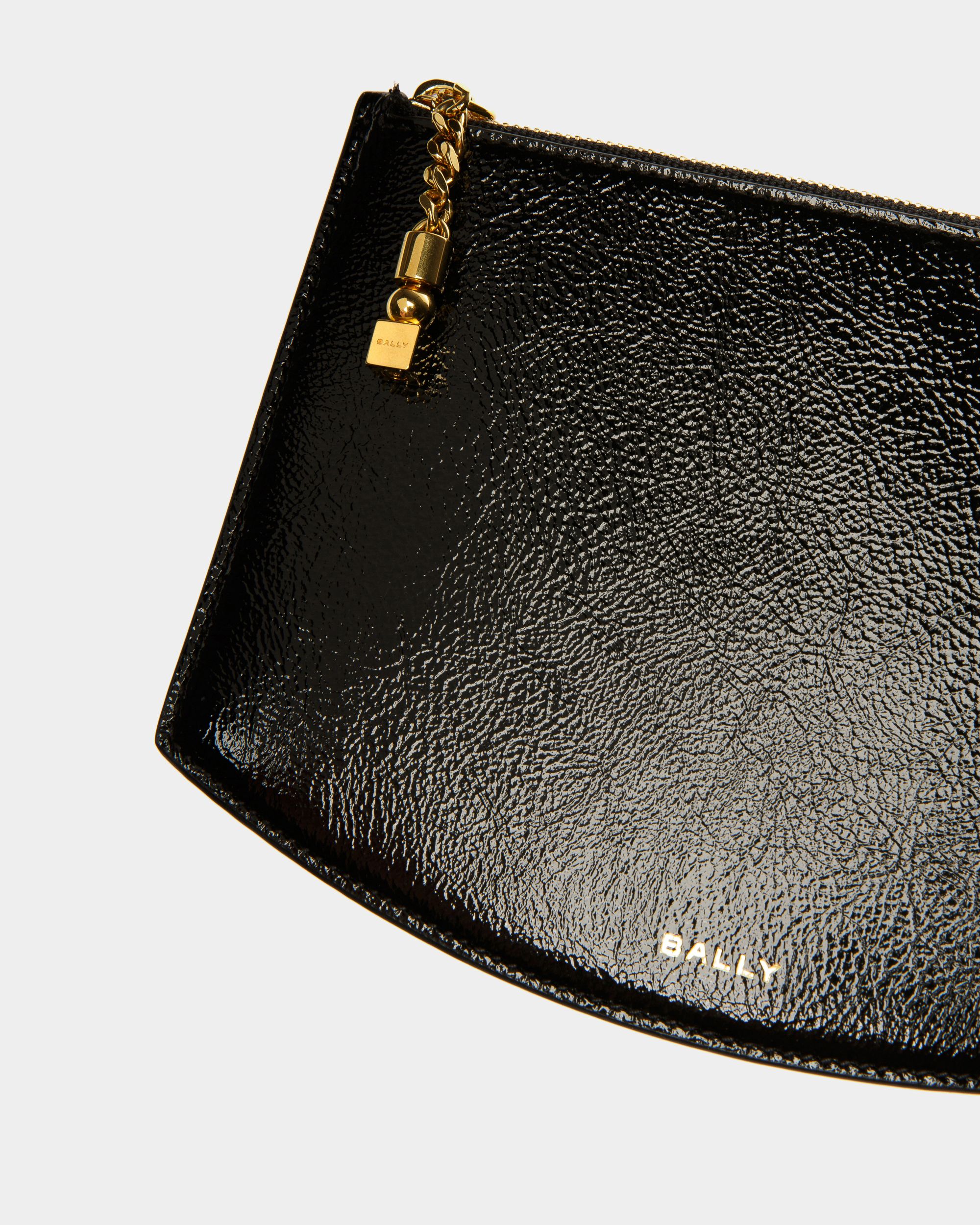 Block Pochette Aus Leder In Schwarz - Damen - Bally - 04