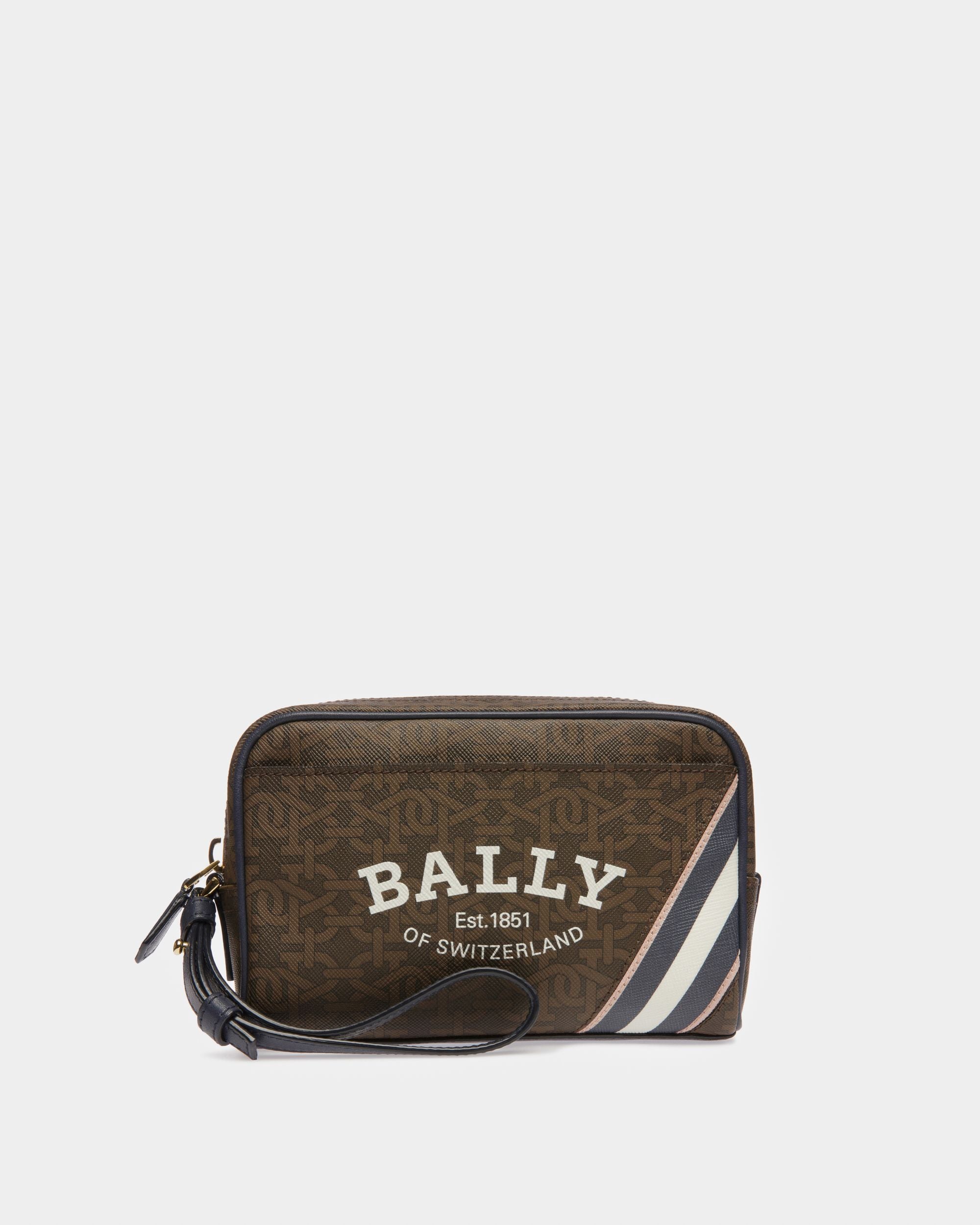Cedy Clutch Aus Tpu In Braun Und Mitternachtsblau - Damen - Bally - 01