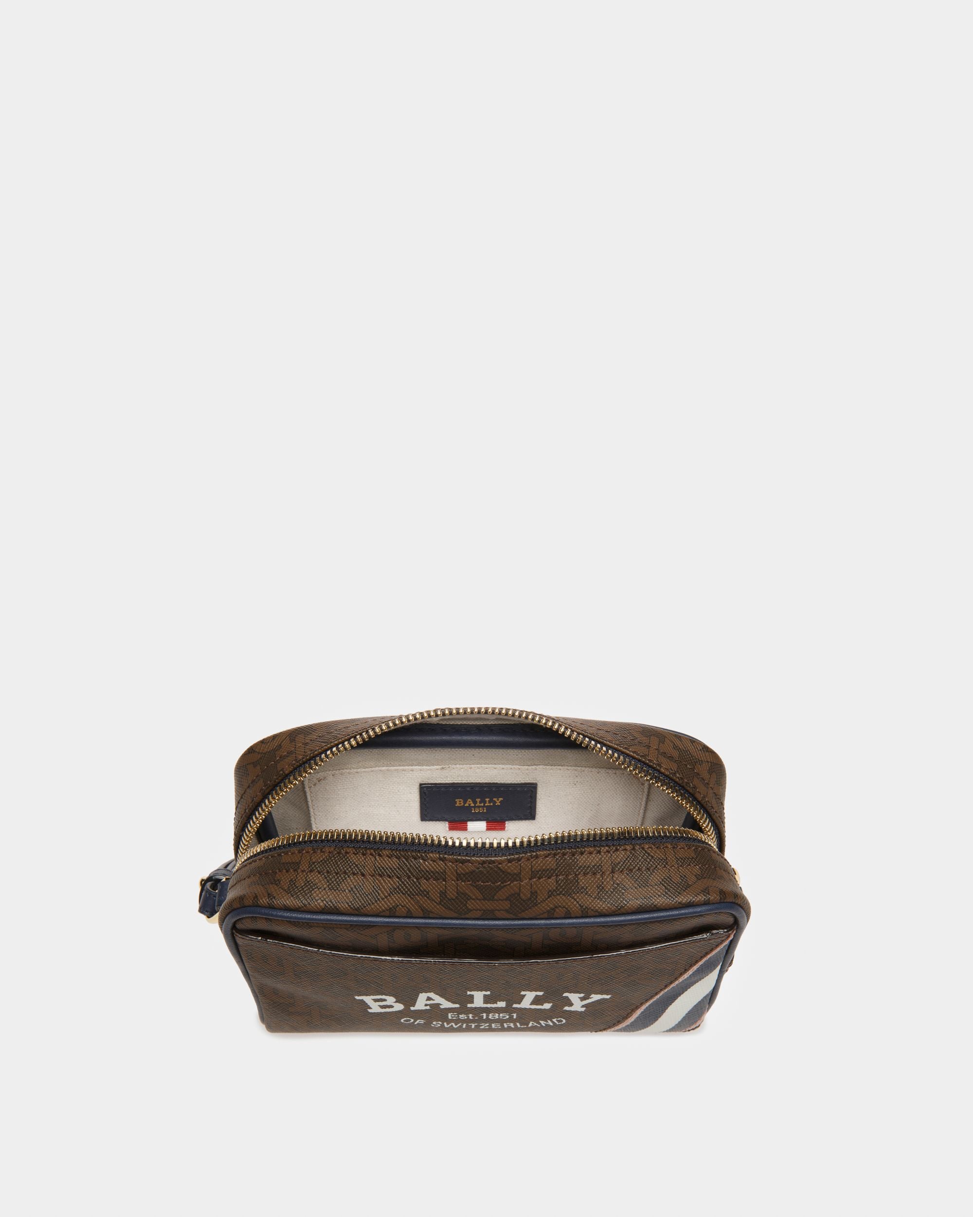 Cedy Clutch Aus Tpu In Braun Und Mitternachtsblau - Damen - Bally - 03