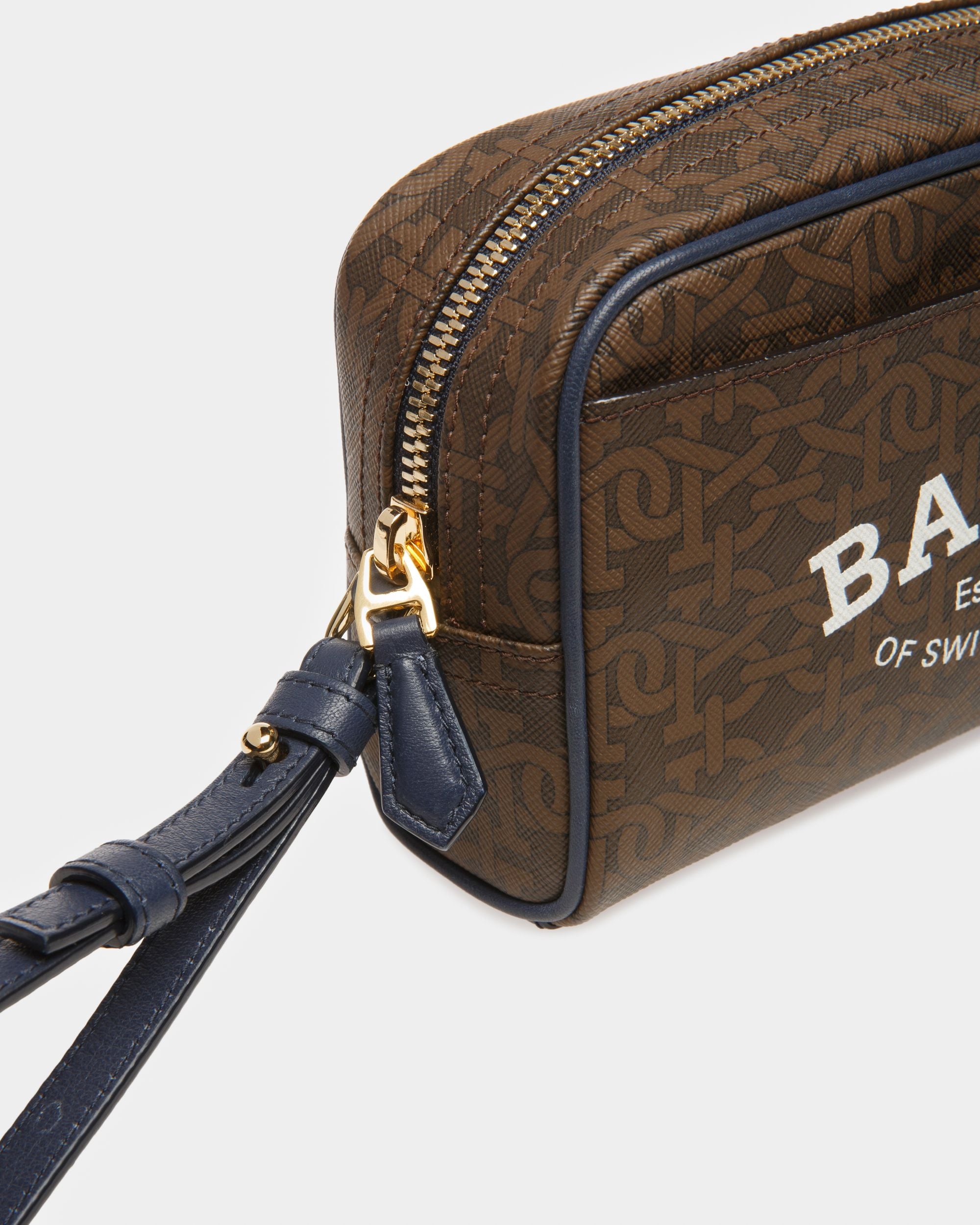 Cedy Clutch Aus Tpu In Braun Und Mitternachtsblau - Damen - Bally - 04