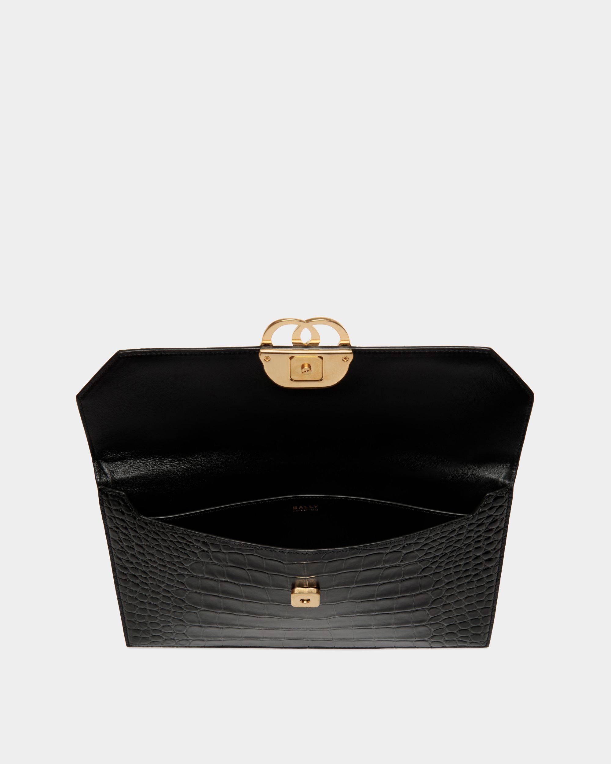 Emblem Other Slg In Black Leather - Damen - Bally - 03
