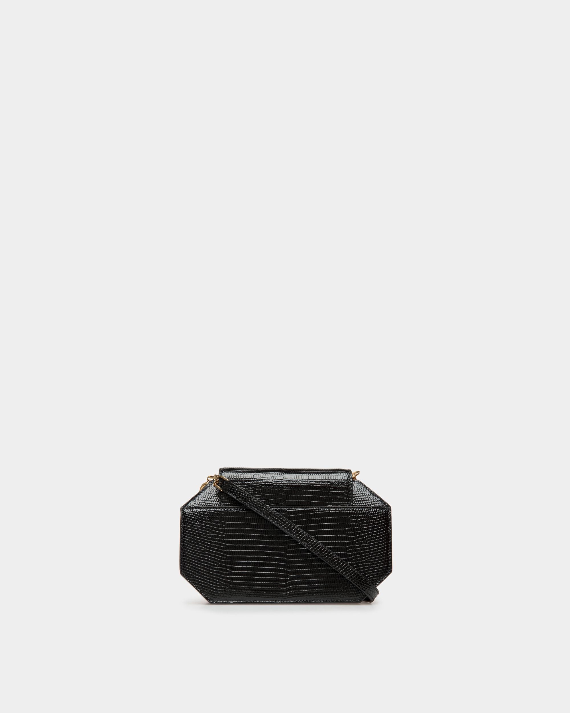 Emblem Octogone Tasche Aus Leder In Schwarz - Damen - Bally - 02