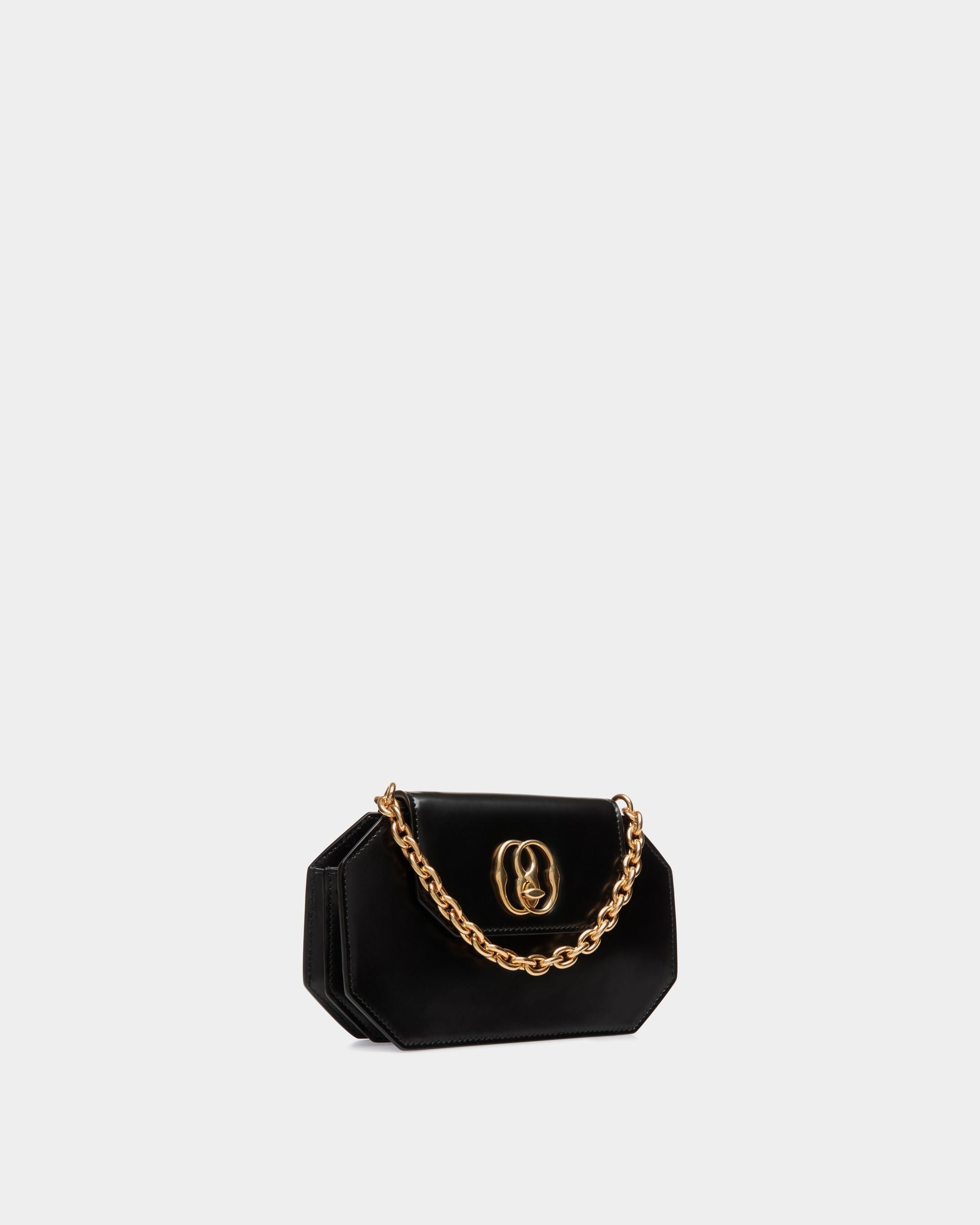Emblem Minibag In Black Leather - Damen - Bally - 03