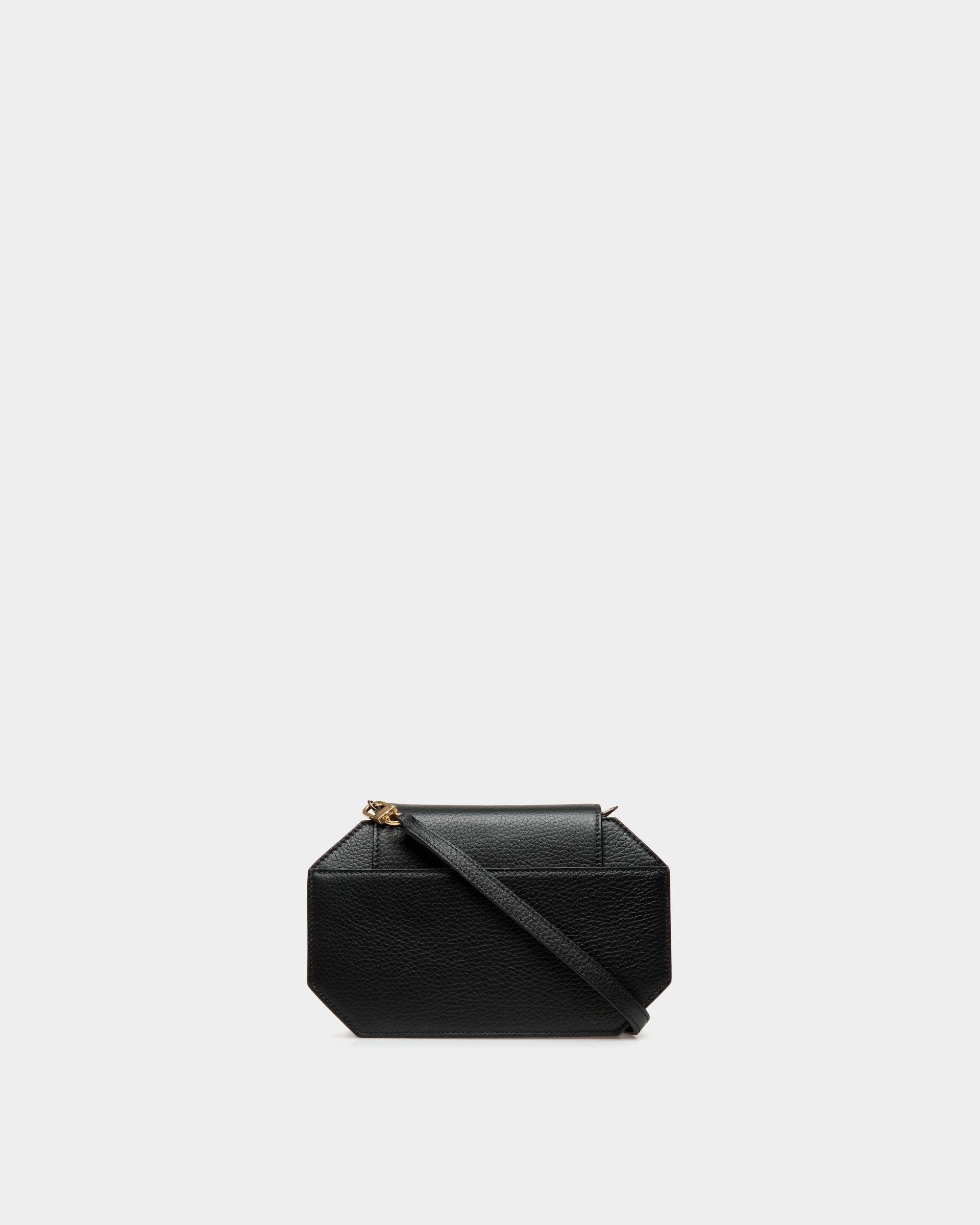 Emblem Octogone Tasche Aus Leder In Schwarz - Damen - Bally - 02