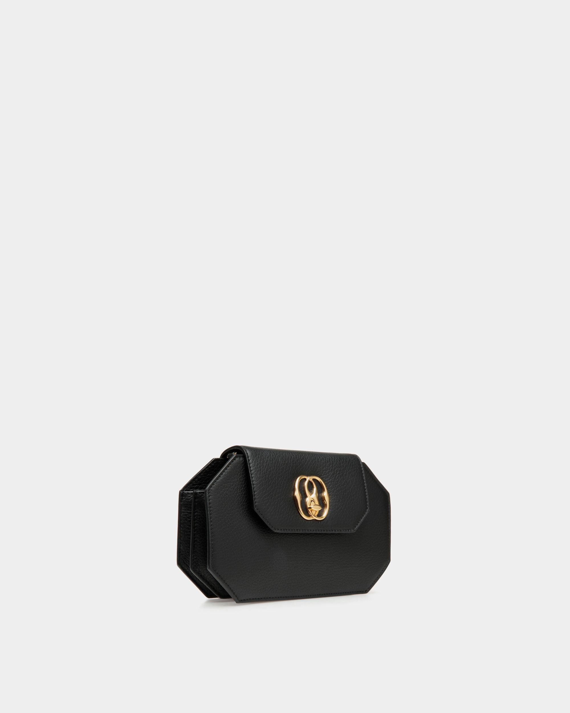 Emblem Octogone Tasche Aus Leder In Schwarz - Damen - Bally - 03