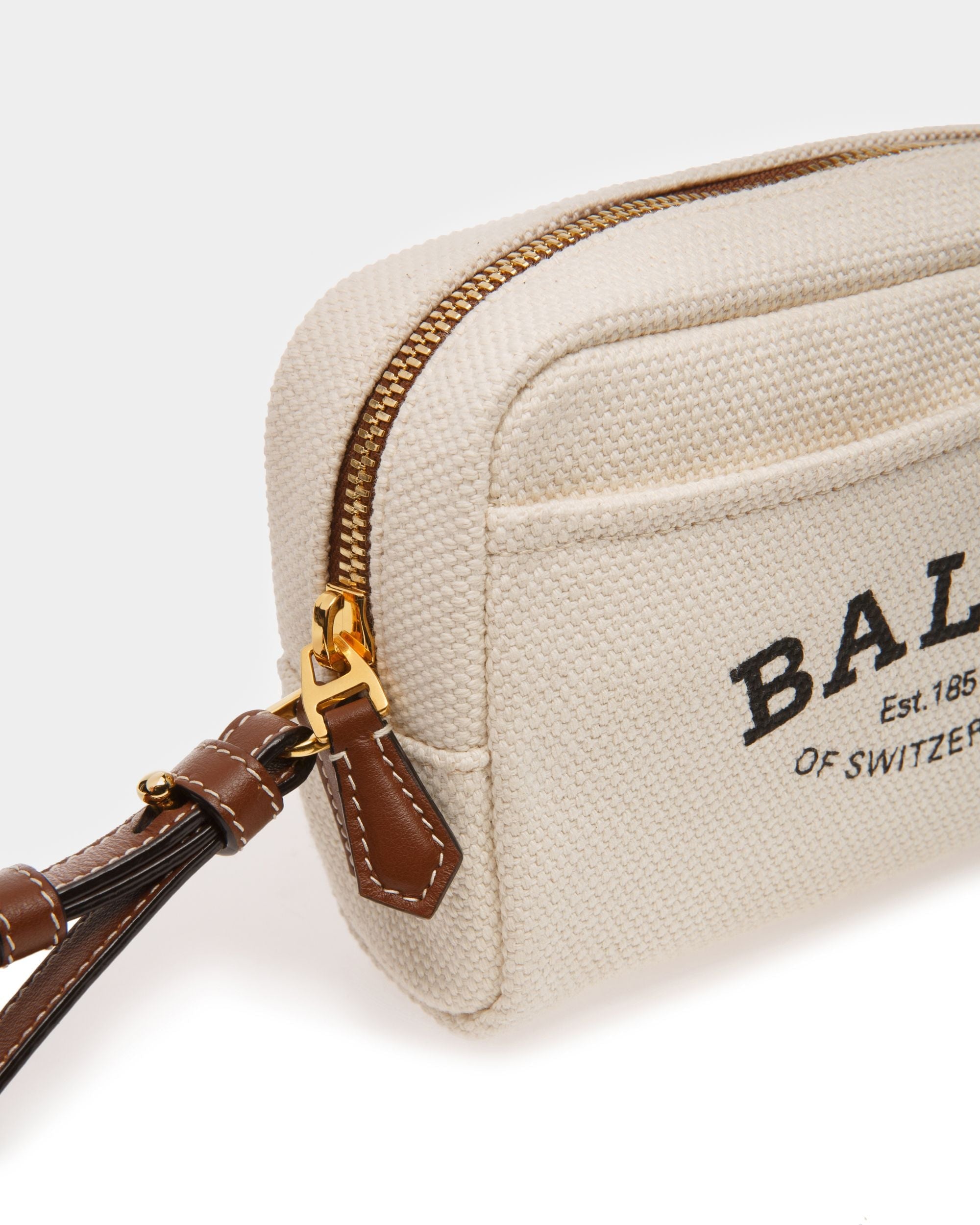 Cedy Pochette Aus Naturfarbener Baumwolle - Damen - Bally - 04