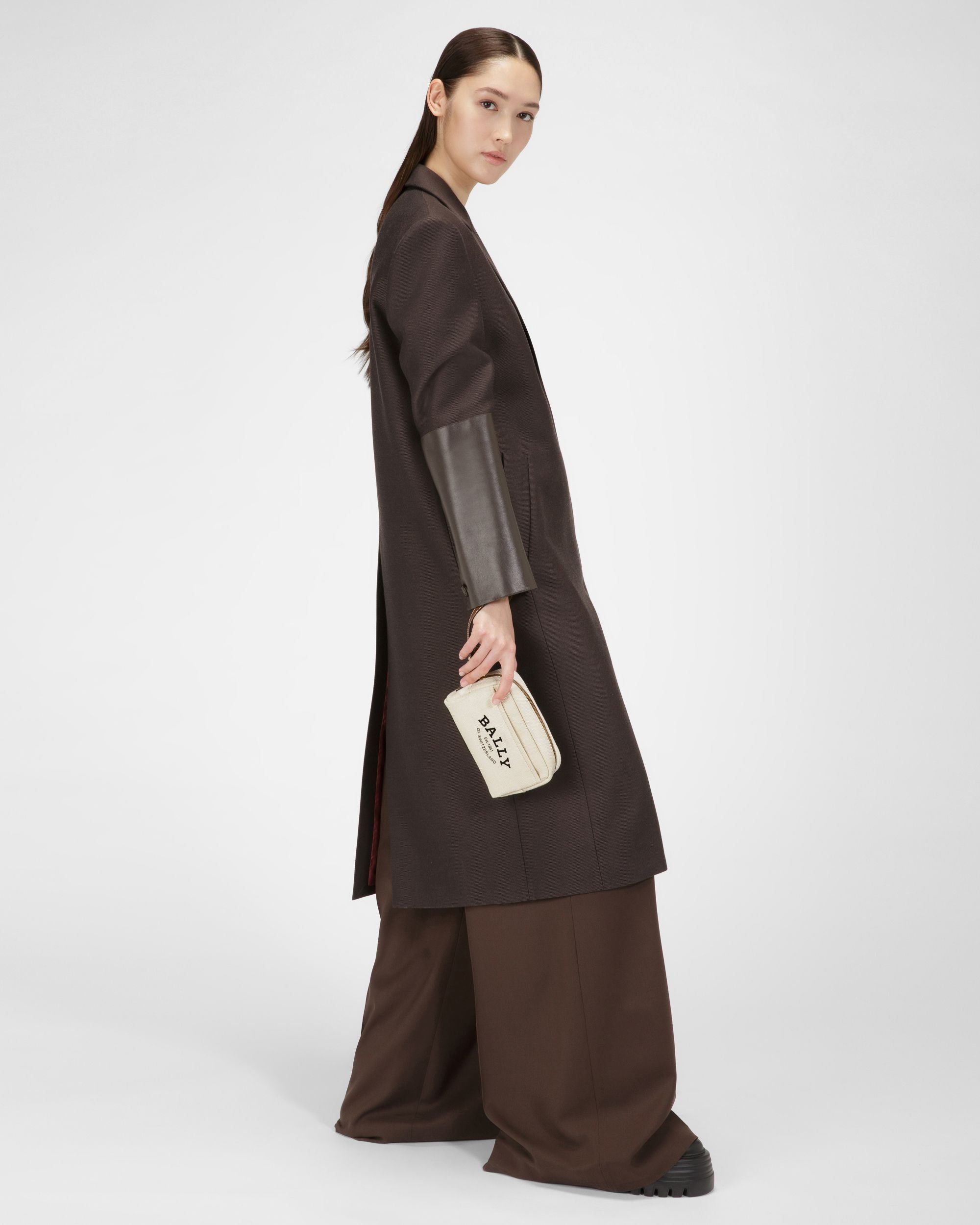 Cedy Pochette Aus Naturfarbener Baumwolle - Damen - Bally - 05