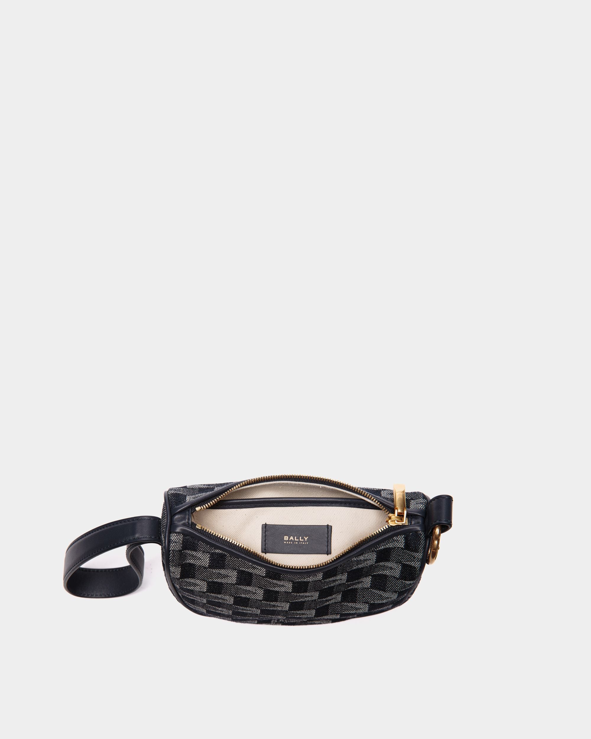 Pennant Minibag Aus Blauem Stoff - Damen - Bally - 03