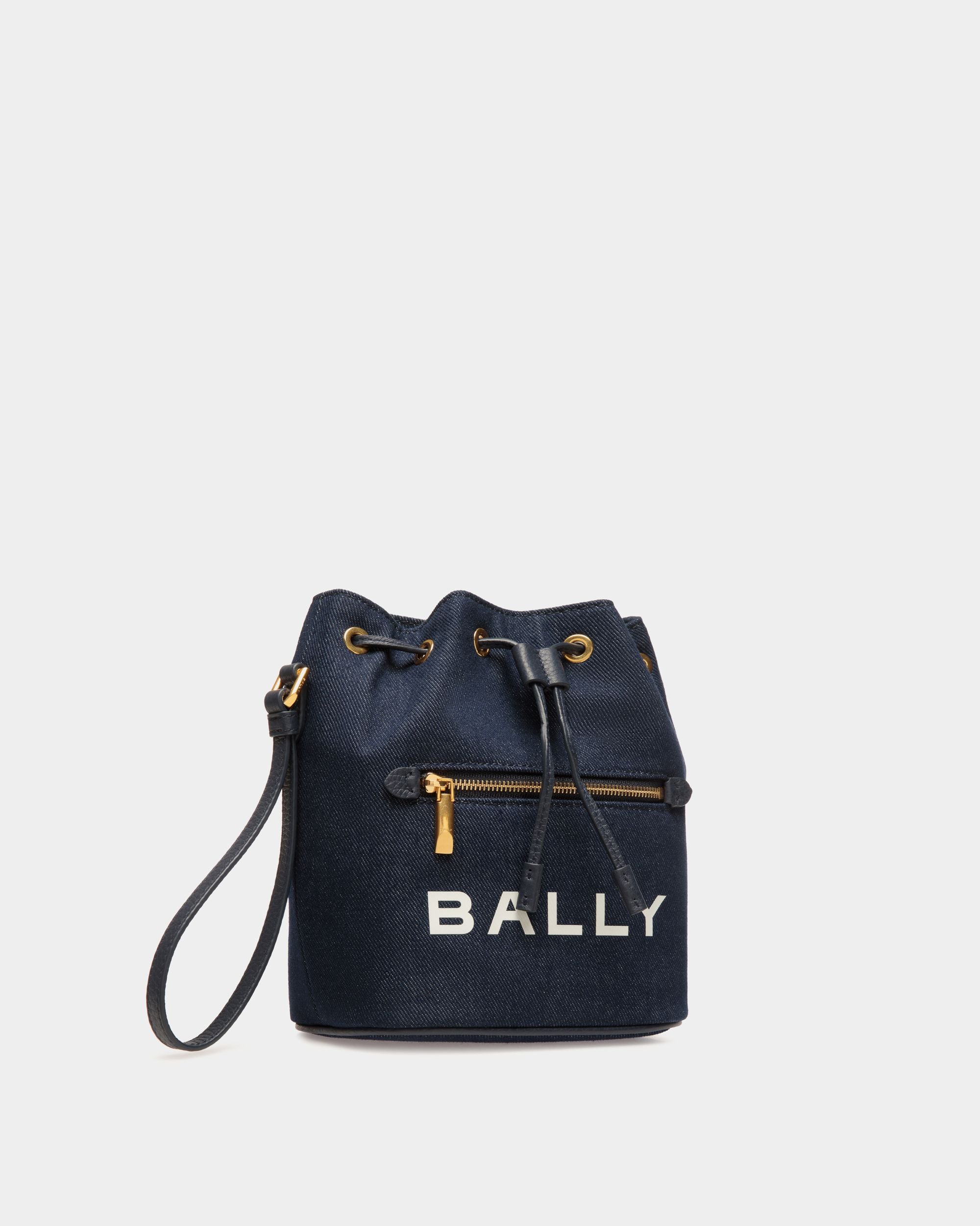 Mini-Beuteltasche Aus Blauem Denim - Damen - Bally - 06