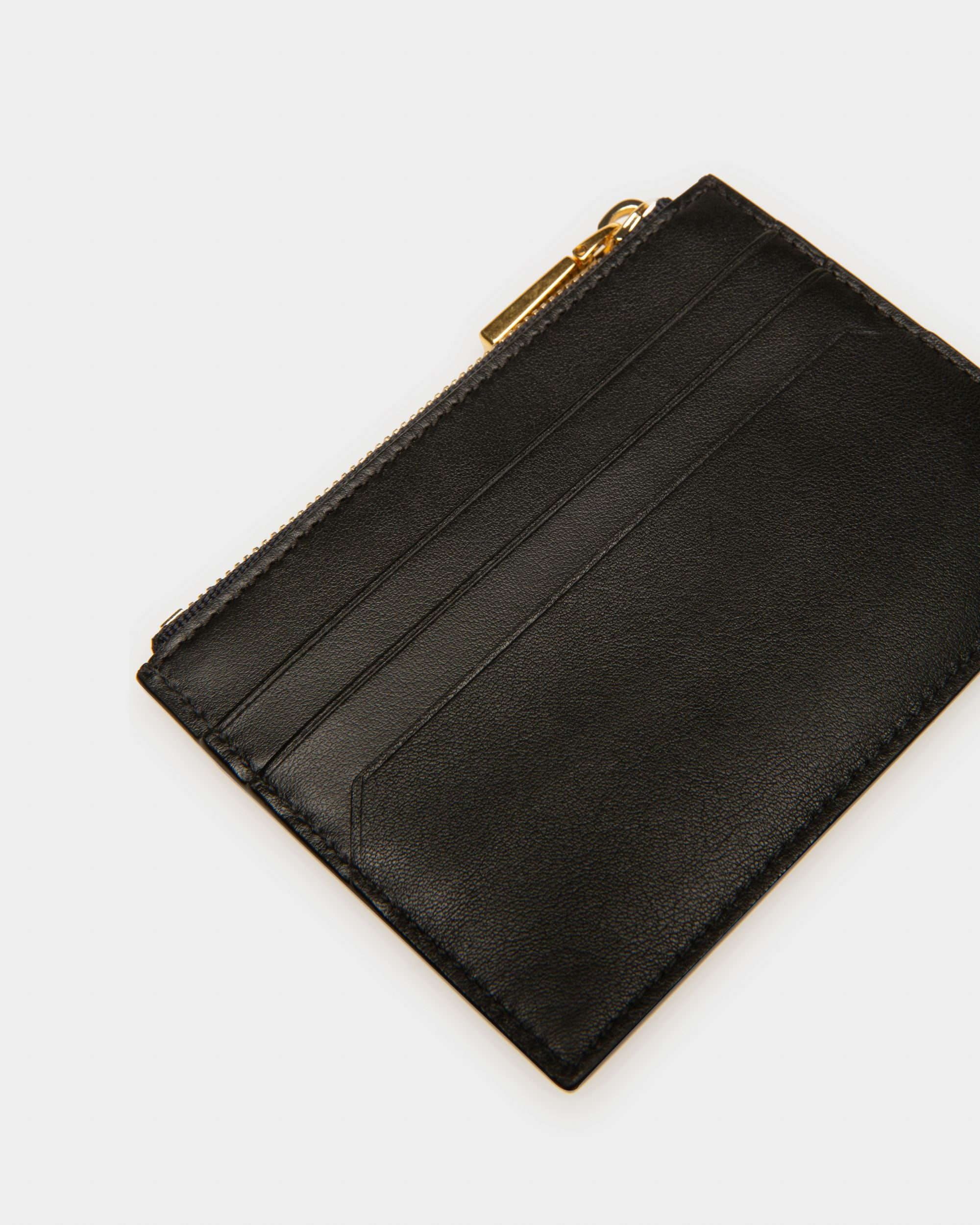 Justy Portemonnaie Aus Schwarzem Leder - Damen - Bally - 04