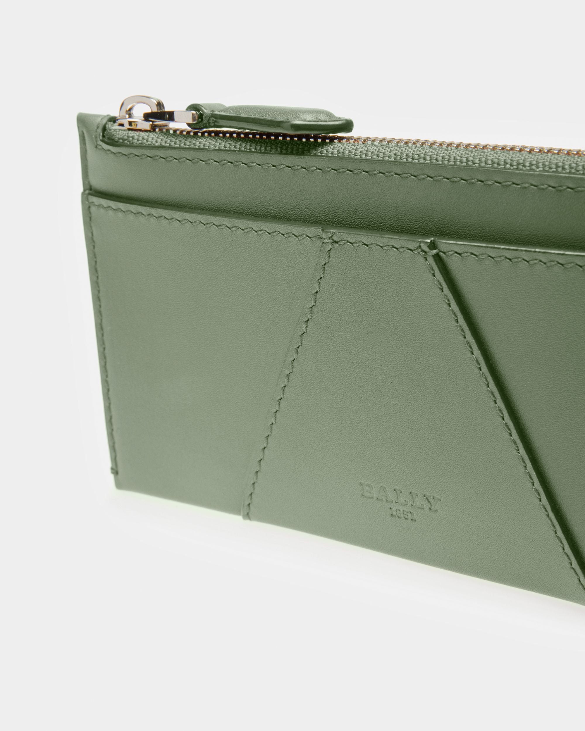 Adley Ledergeldbörse In Salbei - Damen - Bally - 04