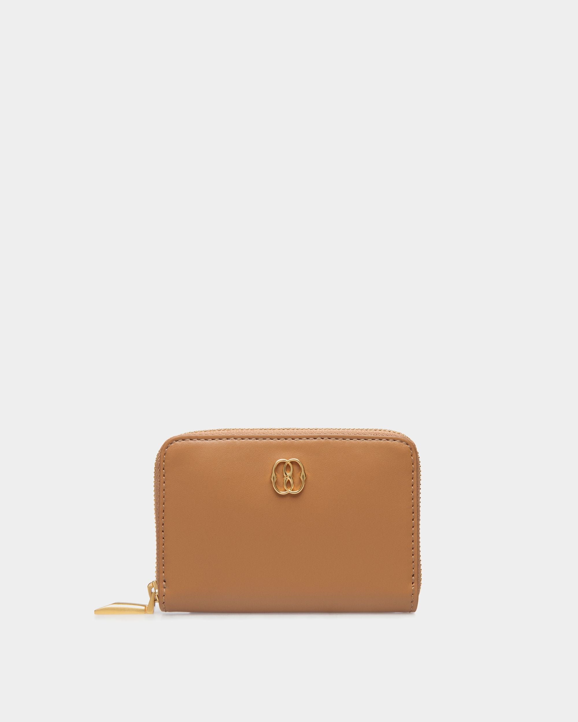 Emblem Wallet In Brown Leather - Damen - Bally - 01