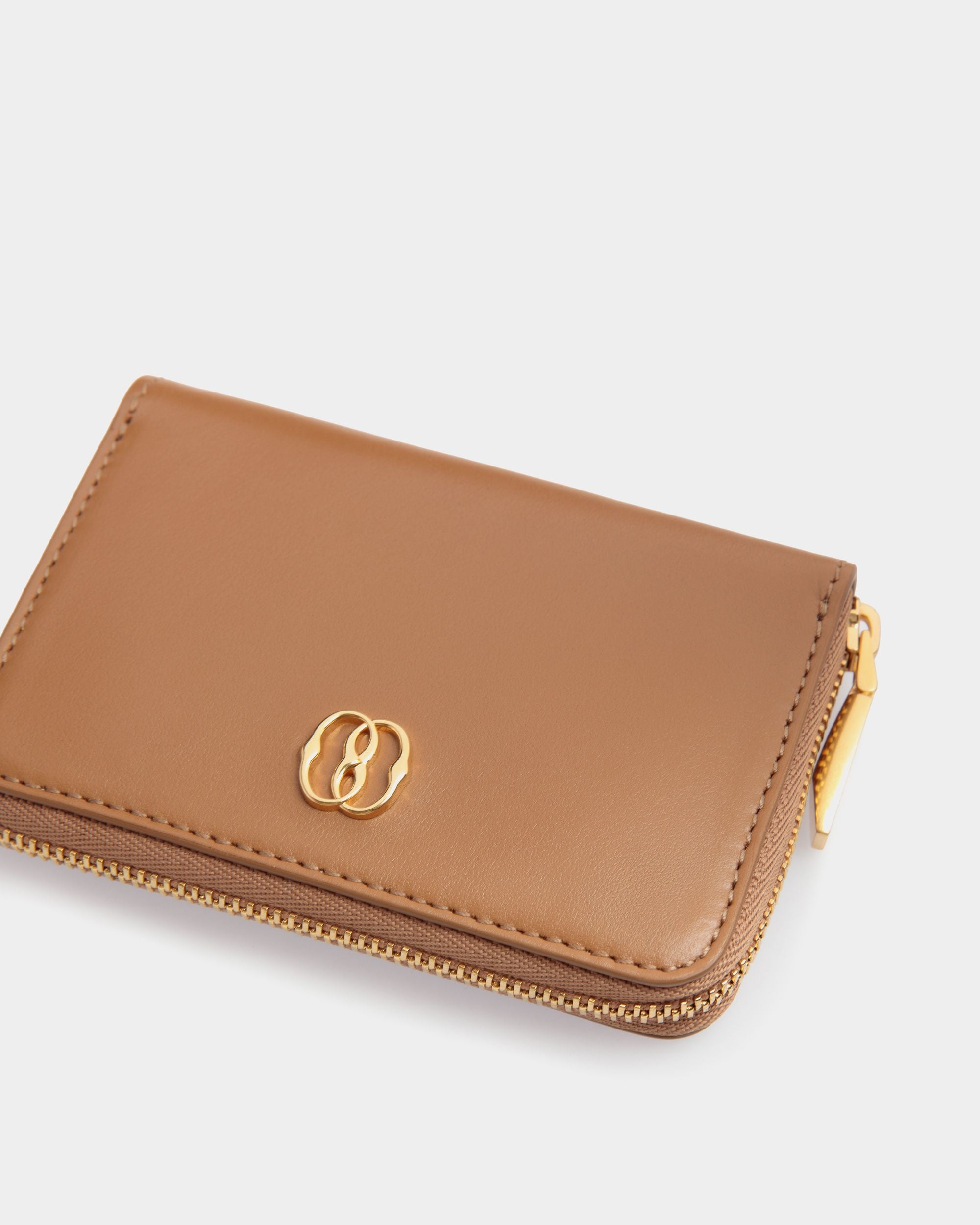 Emblem Wallet In Brown Leather - Damen - Bally - 04
