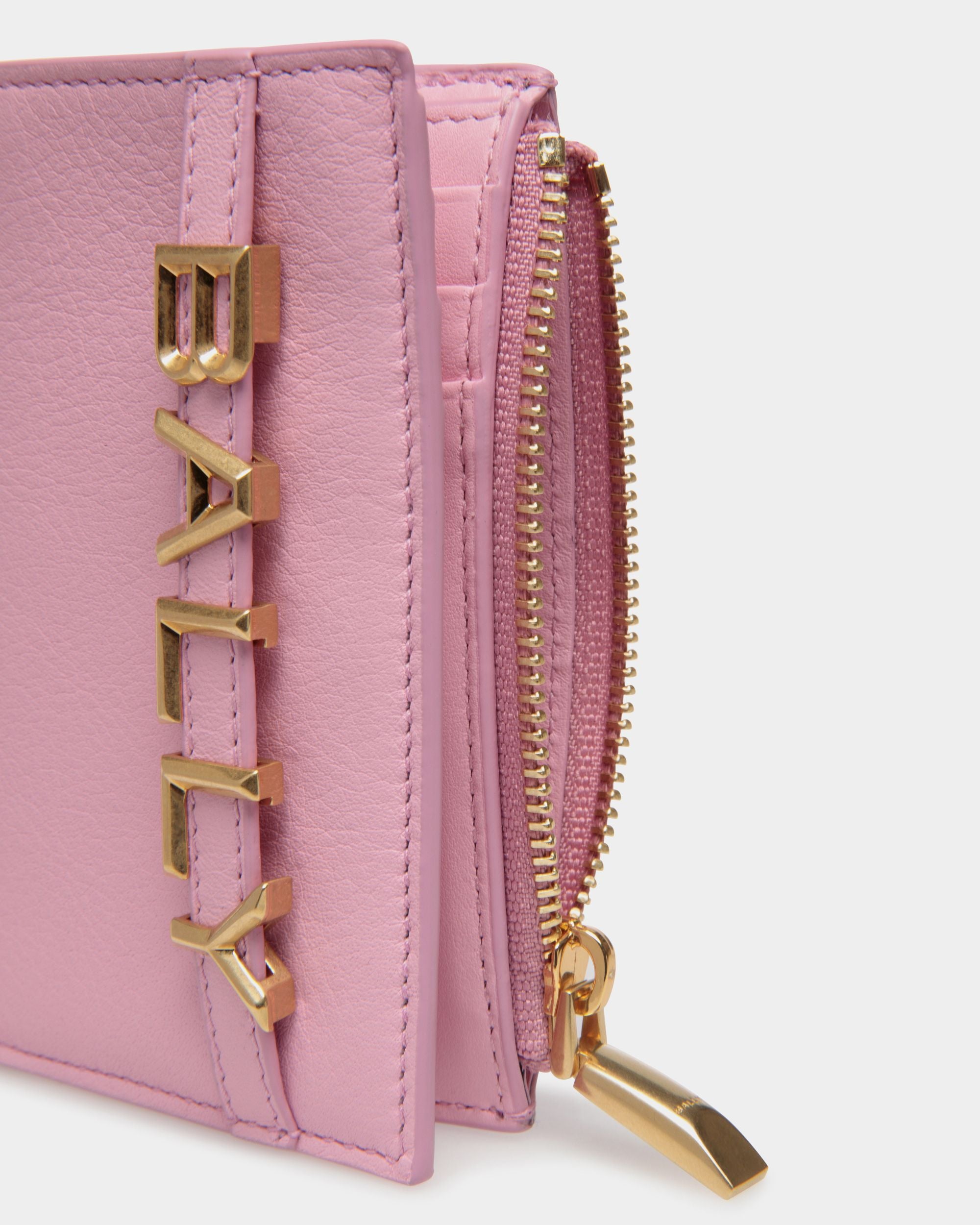 Bally Spell Geldbörse Aus Leder In Rosa - Damen - Bally - 04
