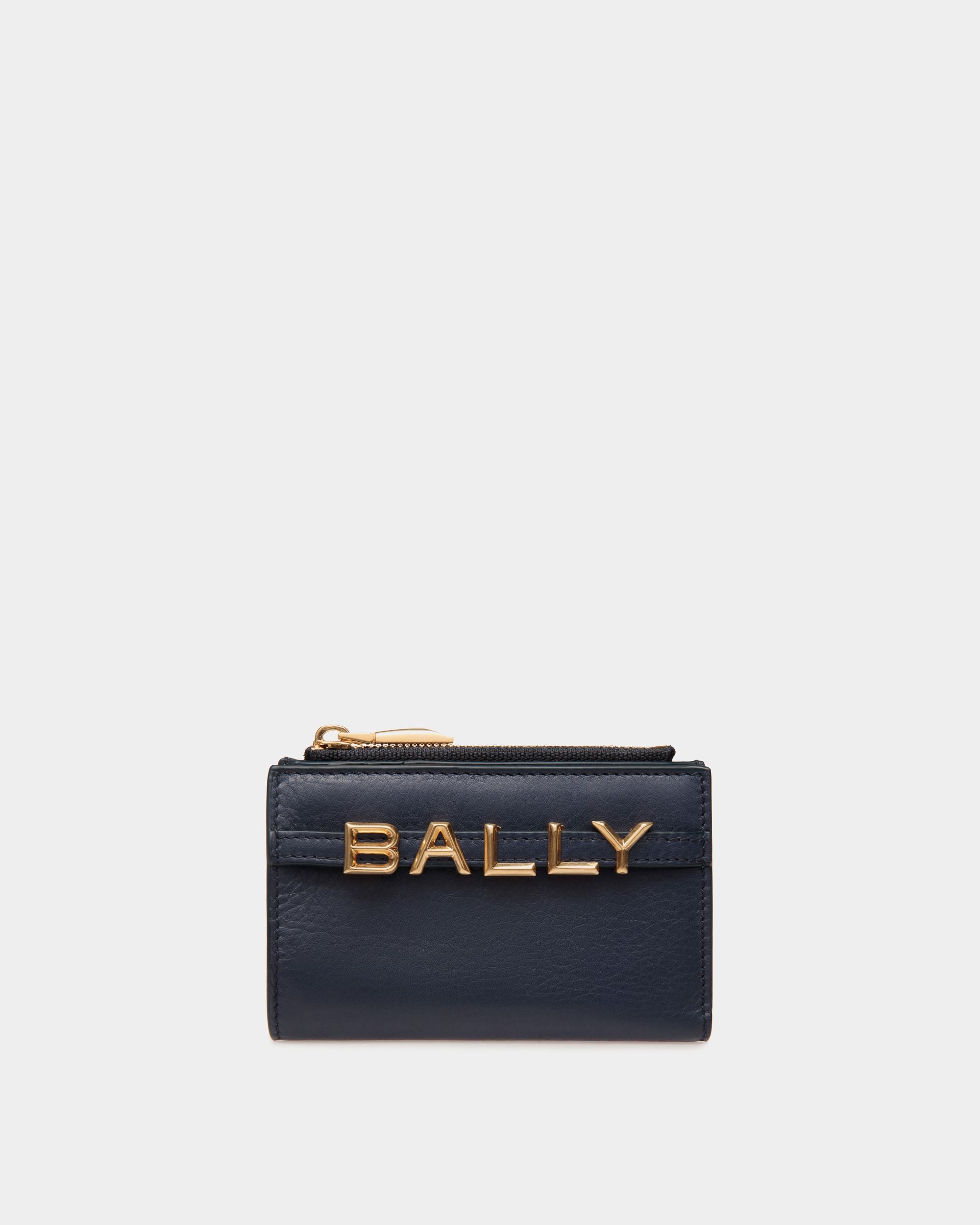 Bally Spell Geldbörse Aus Leder In Navy Blue - Damen - Bally - 01