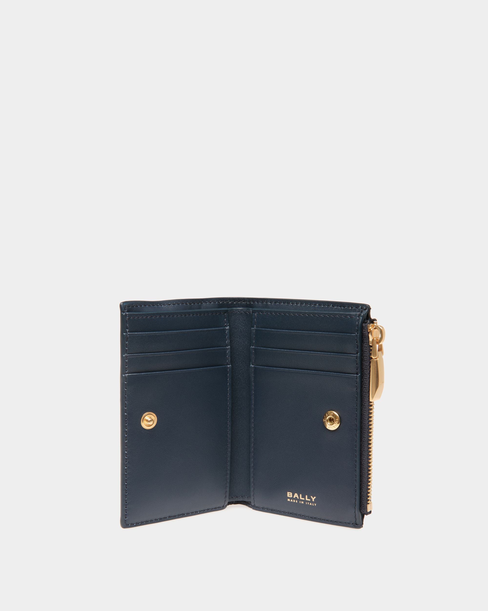 Bally Spell Geldbörse Aus Leder In Navy Blue - Damen - Bally - 03