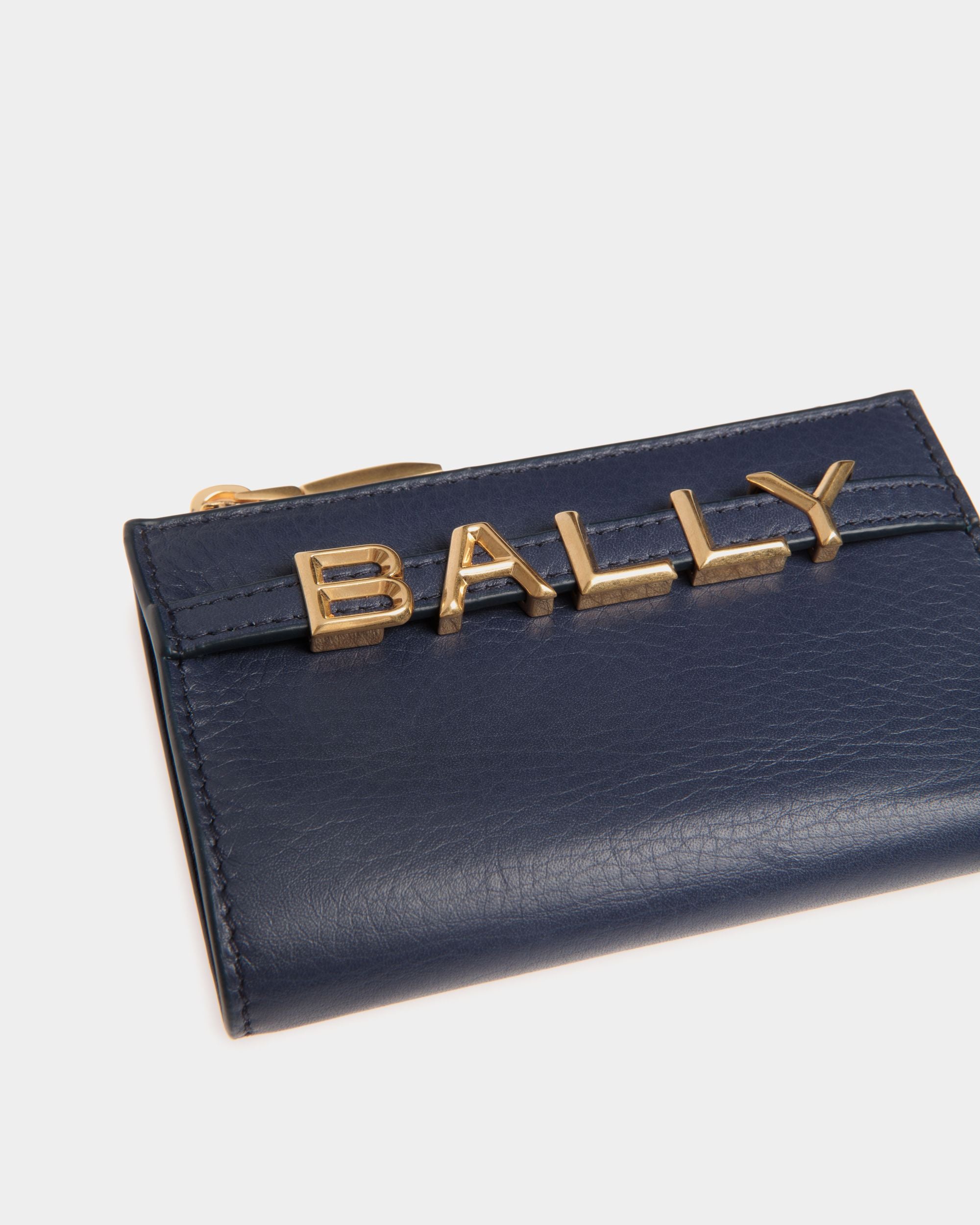 Bally Spell Geldbörse Aus Leder In Navy Blue - Damen - Bally - 04