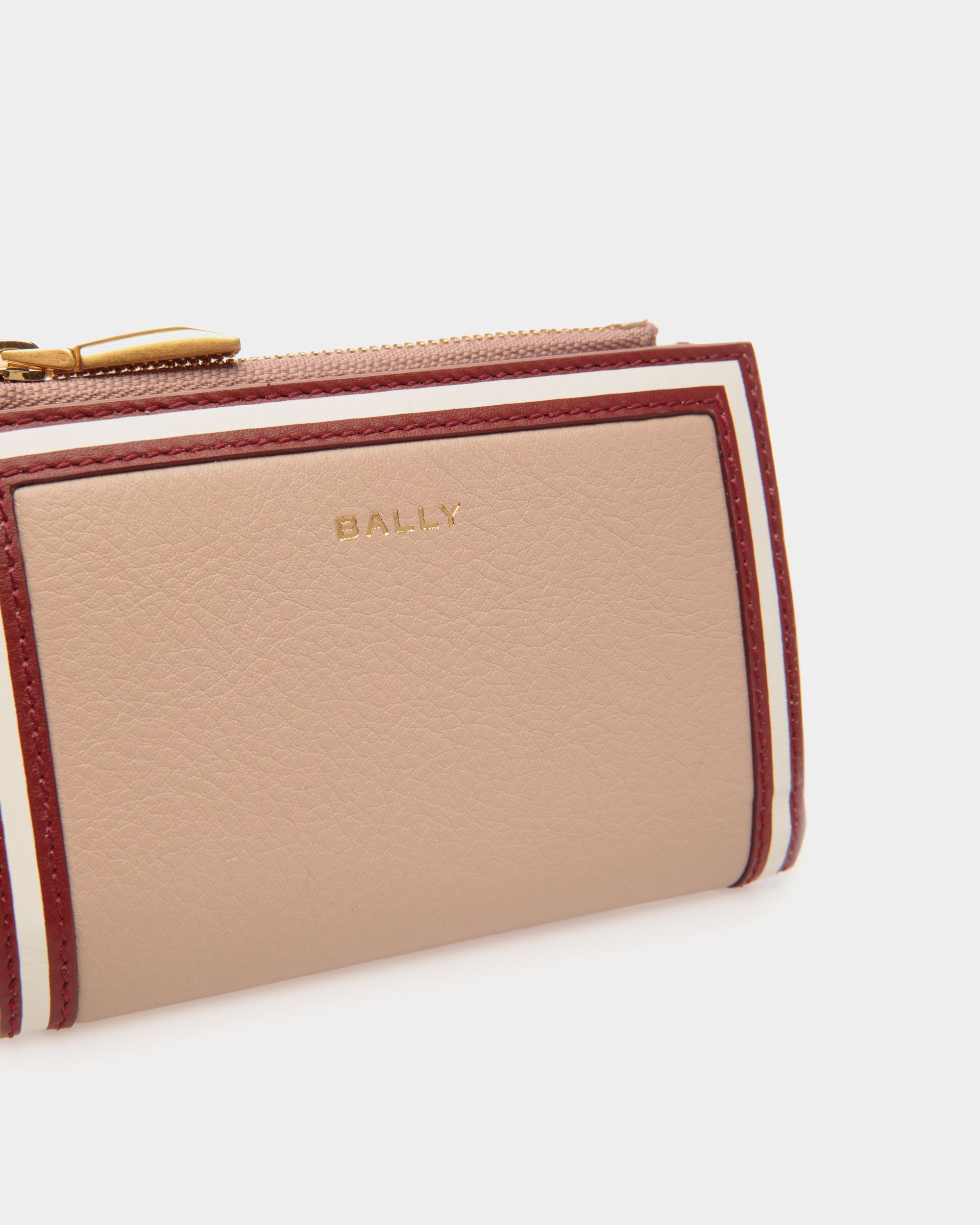 Code Geldbörse Aus Leder In Light Beige - Damen - Bally - 04