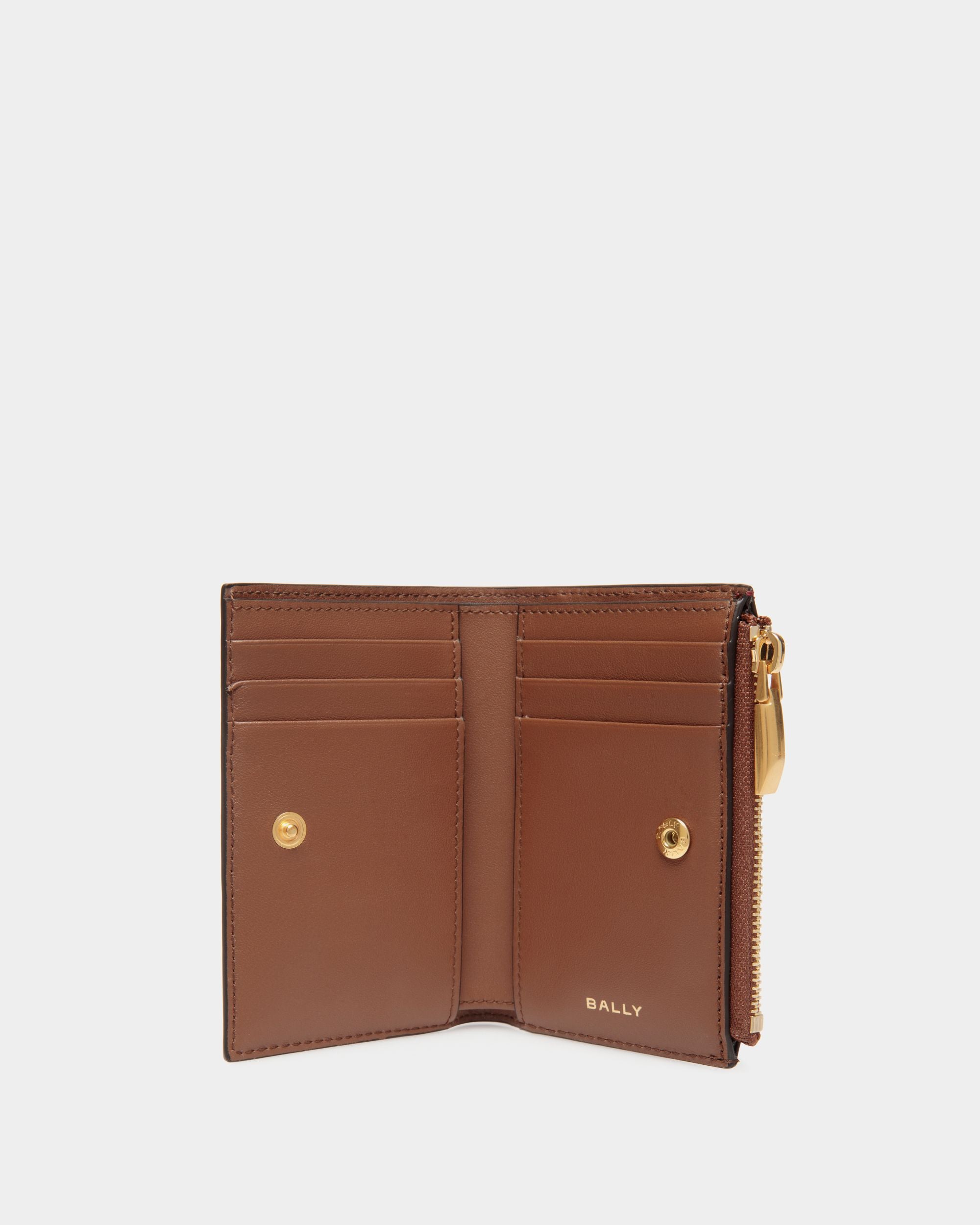 Code Geldbörse Aus Leder In Braun - Damen - Bally - 03
