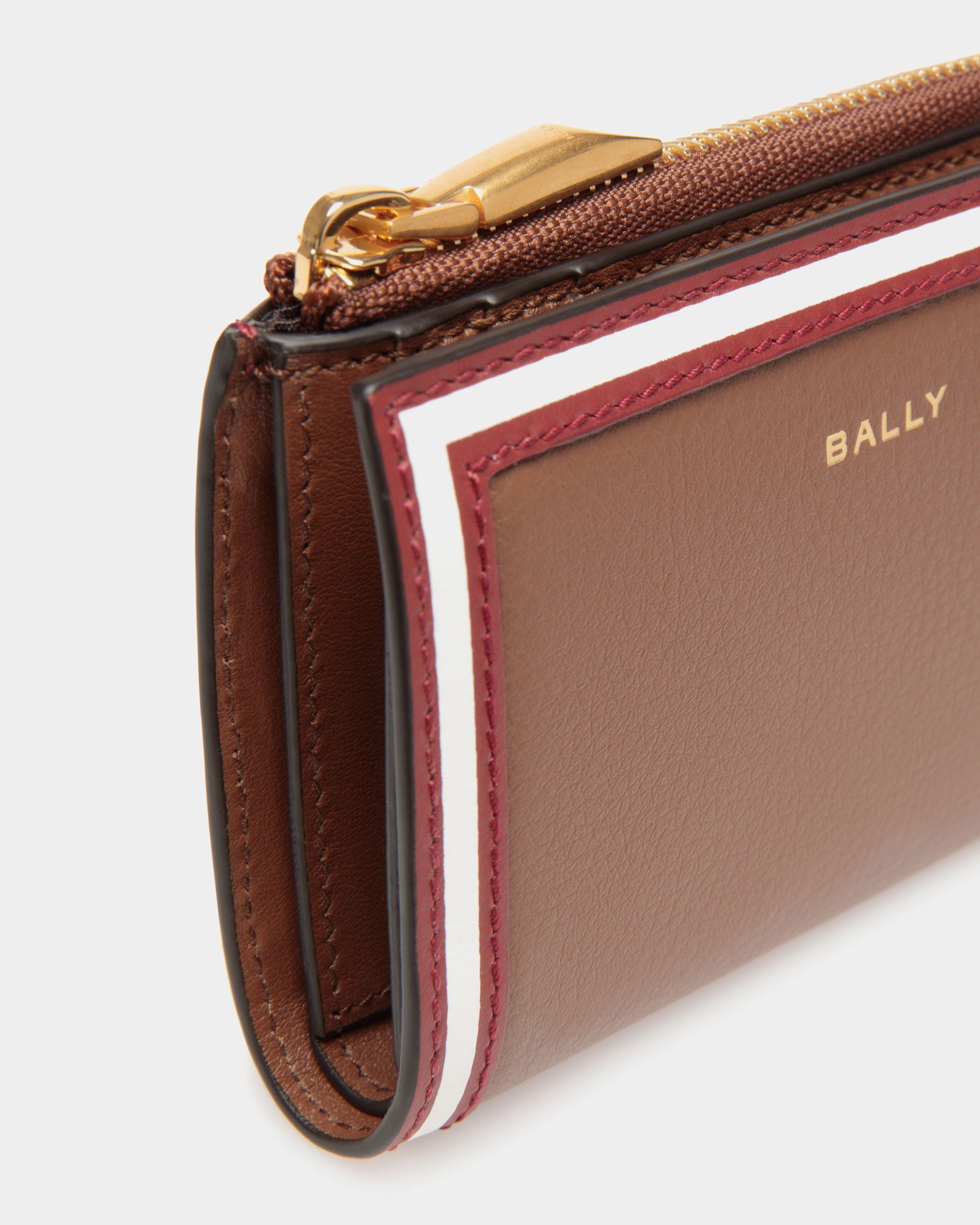 Code Geldbörse Aus Leder In Braun - Damen - Bally - 04
