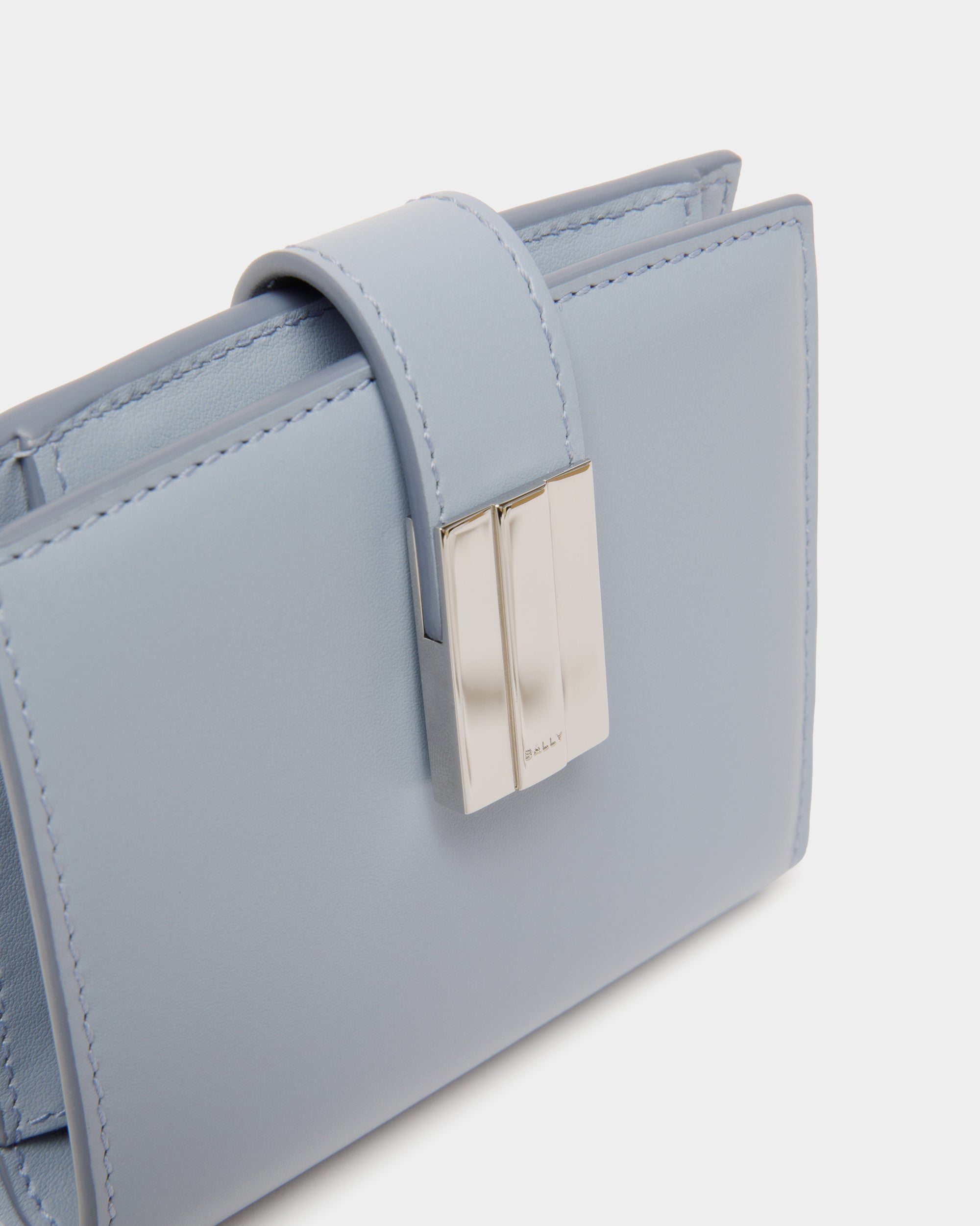 Ollam Geldbörse Aus Leder In Light Blue - Damen - Bally - 04