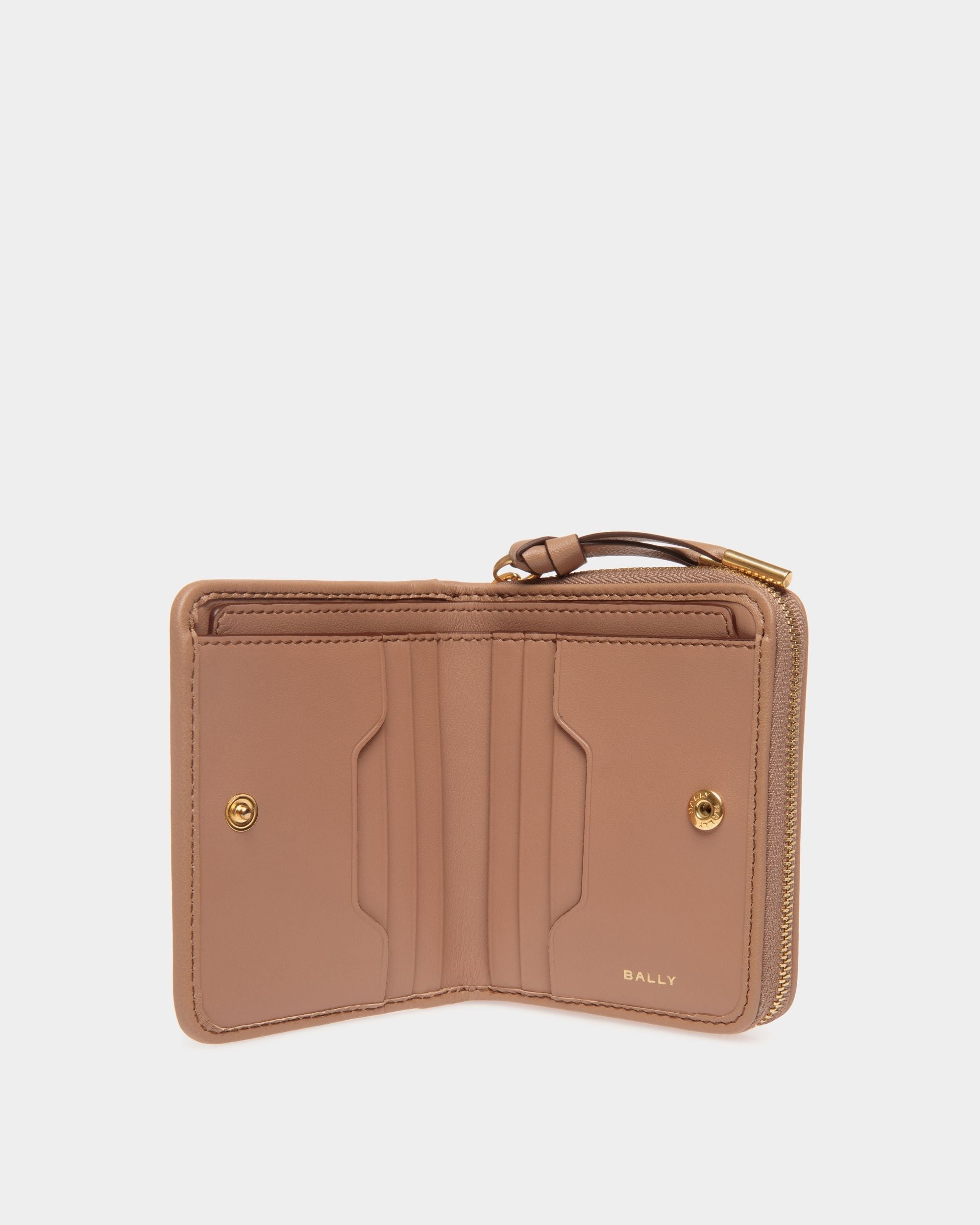 Geldbörse Bally Essential Aus Leder In Praline Beige - Damen - Bally - 03