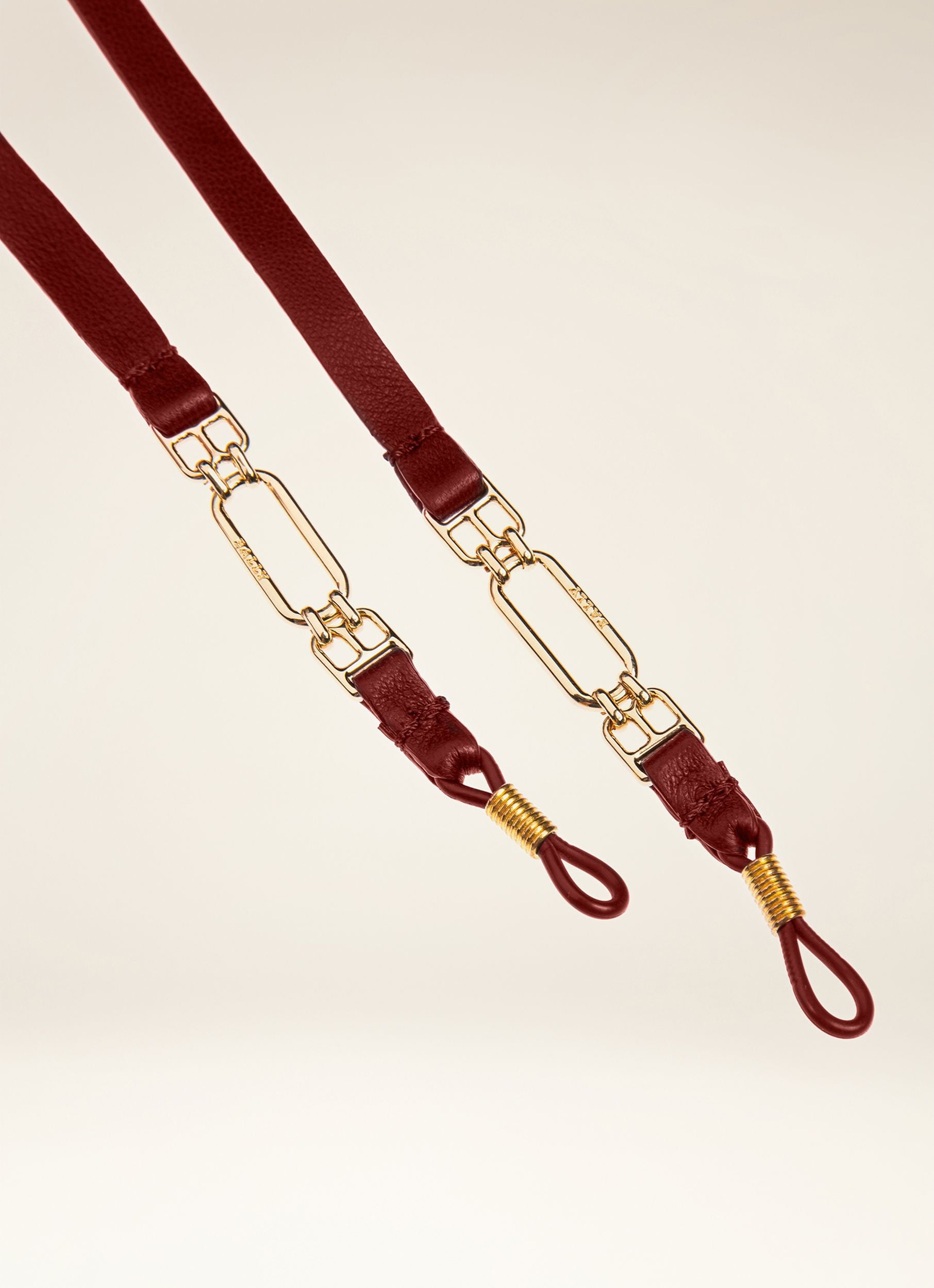 Brillenband Mit Bb-Motiv Lederaccessoire In Traditionsrot - Damen - Bally - 04