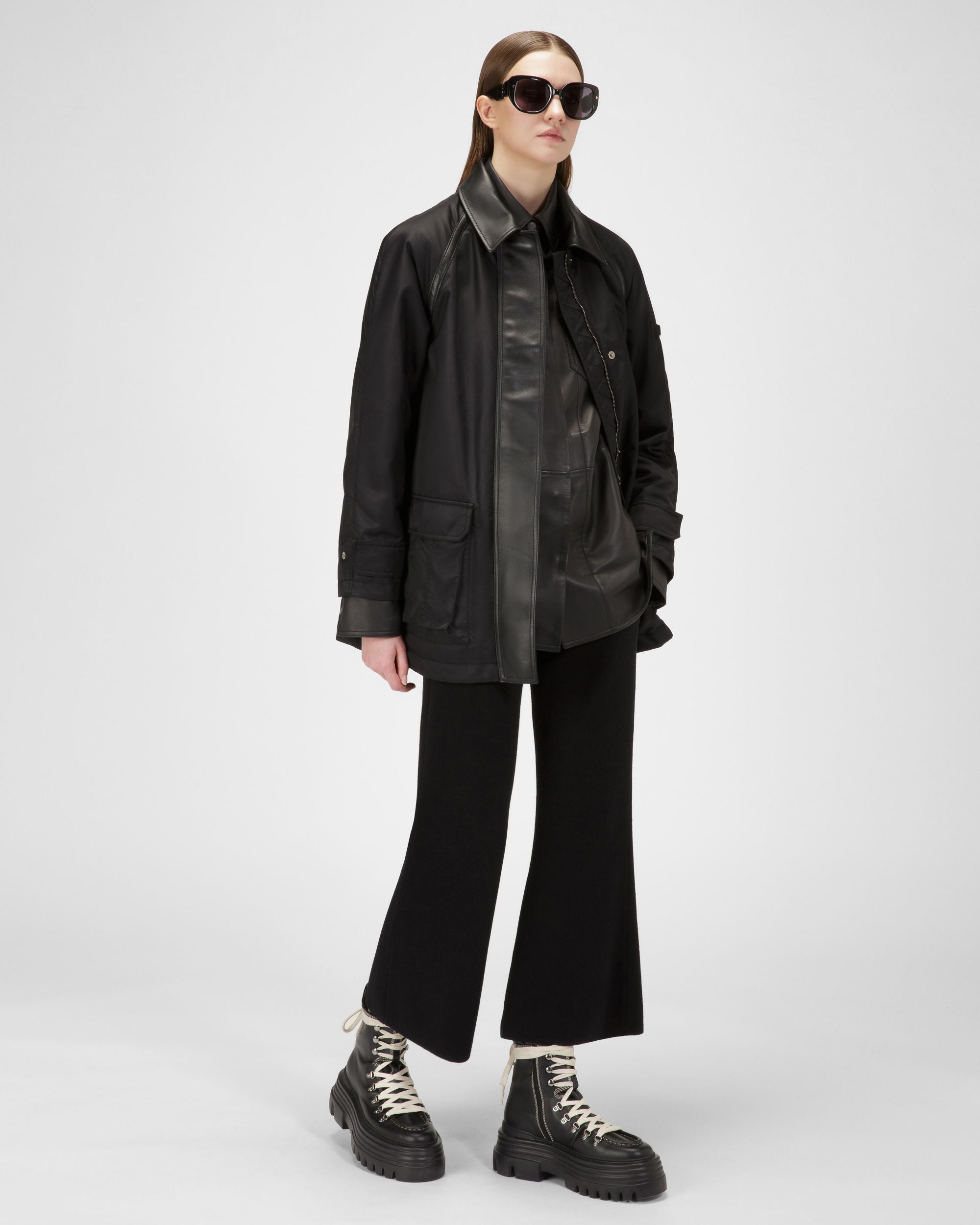 Jacke Aus Schwarzem Recyceltem Nylon - Damen - Bally - 05