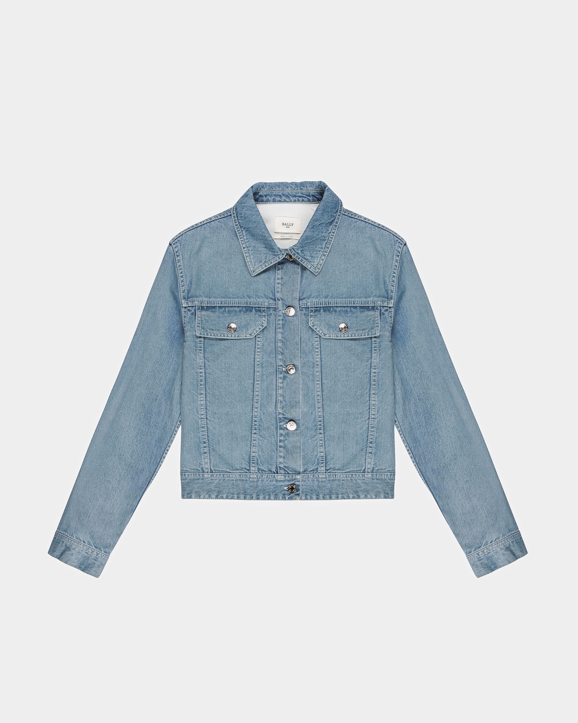 Baumwoll-Denim- Jacke In Hellblau - Damen - Bally - 01