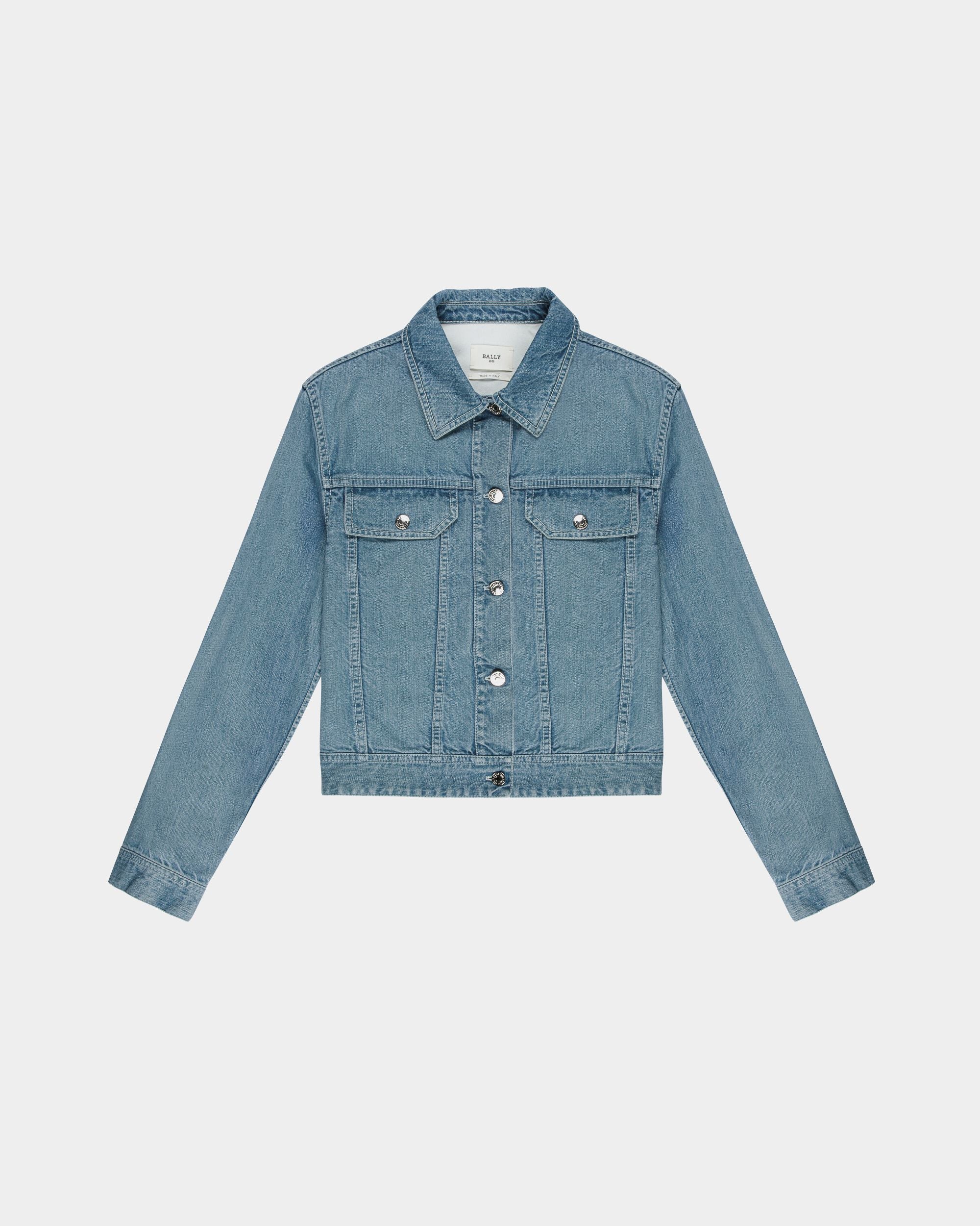 Baumwoll-Denim- Jacke In Hellblau - Damen - Bally - 03