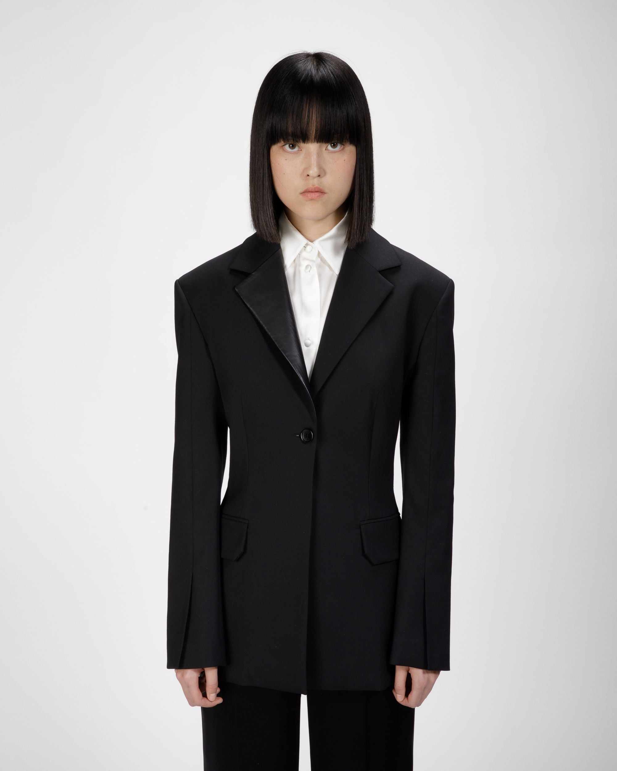 Wollmix-Blazer In Schwarz - Damen - Bally - 02