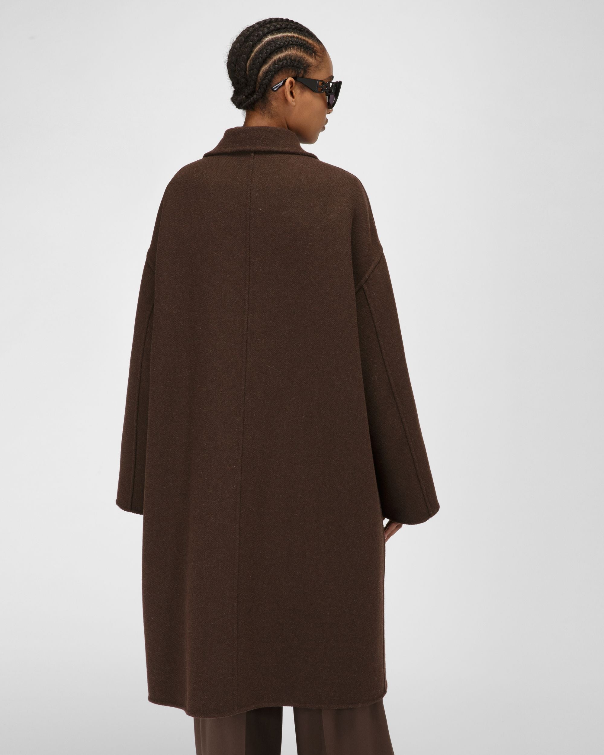 Mantel Aus Wollmischgewebe In Ebenholzbraun - Damen - Bally - 03