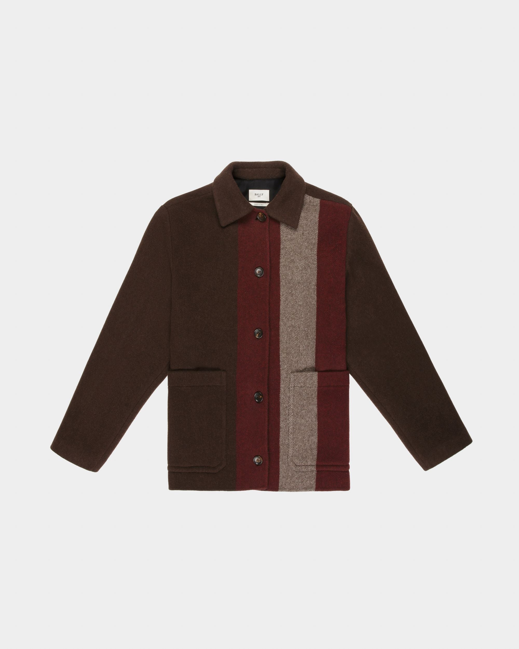 Jacke Aus Wollmischgewebe In Ebenholzbraun - Damen - Bally - 04