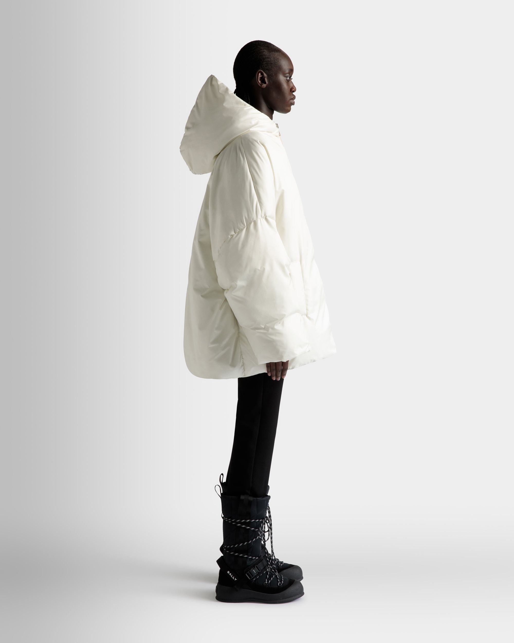 Steppjacke Aus Nylon In Weiß - Damen - Bally - 05