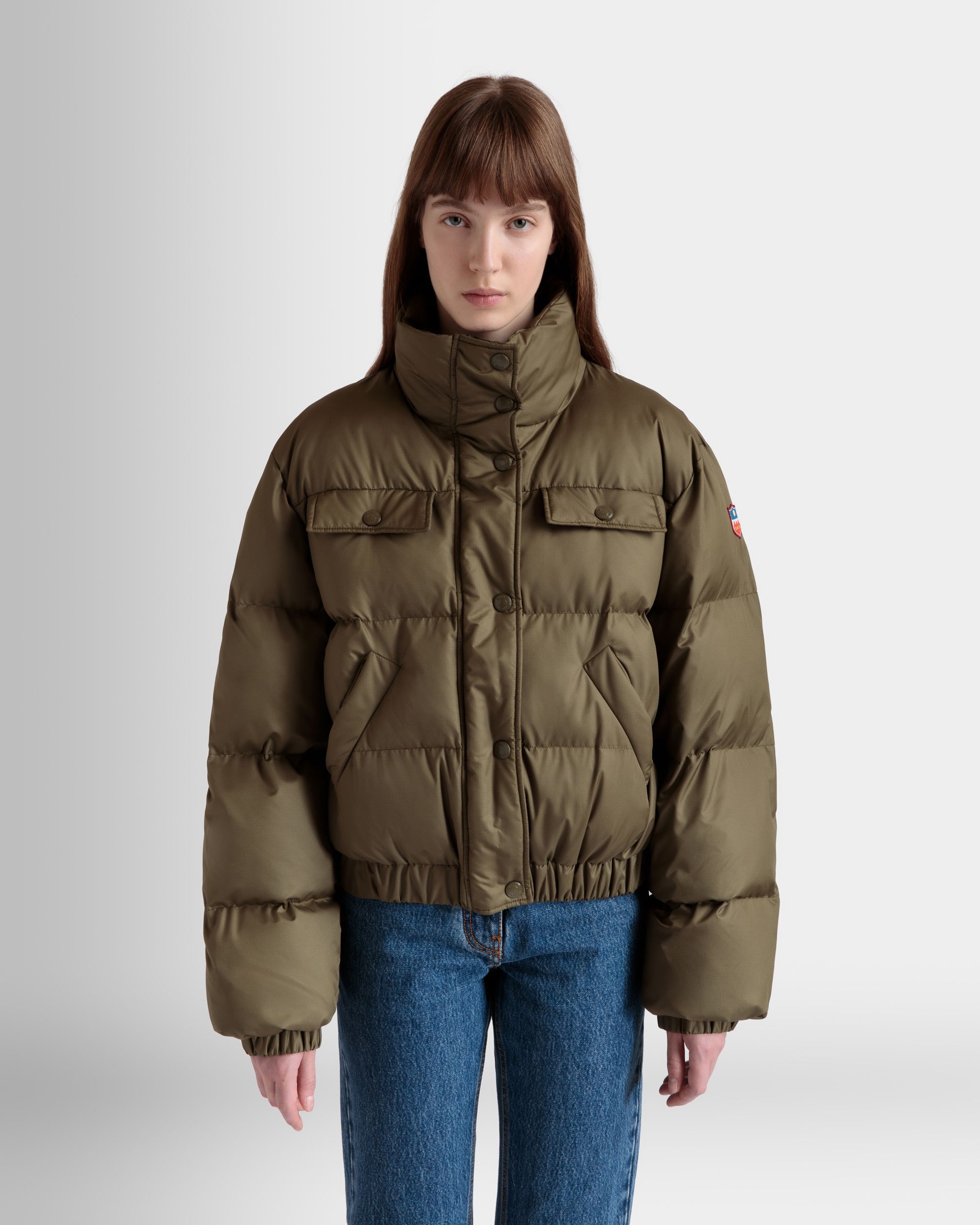 Steppjacke Aus Nylon In Olive Green - Damen - Bally - 03