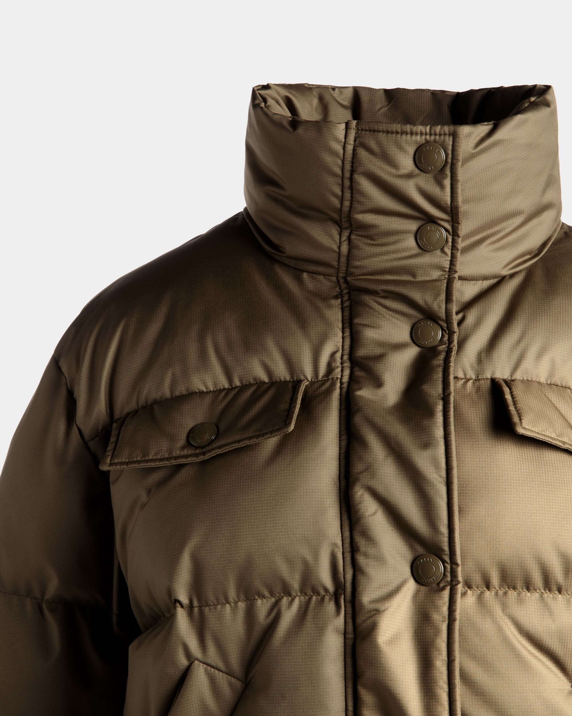 Steppjacke Aus Nylon In Olive Green - Damen - Bally - 05