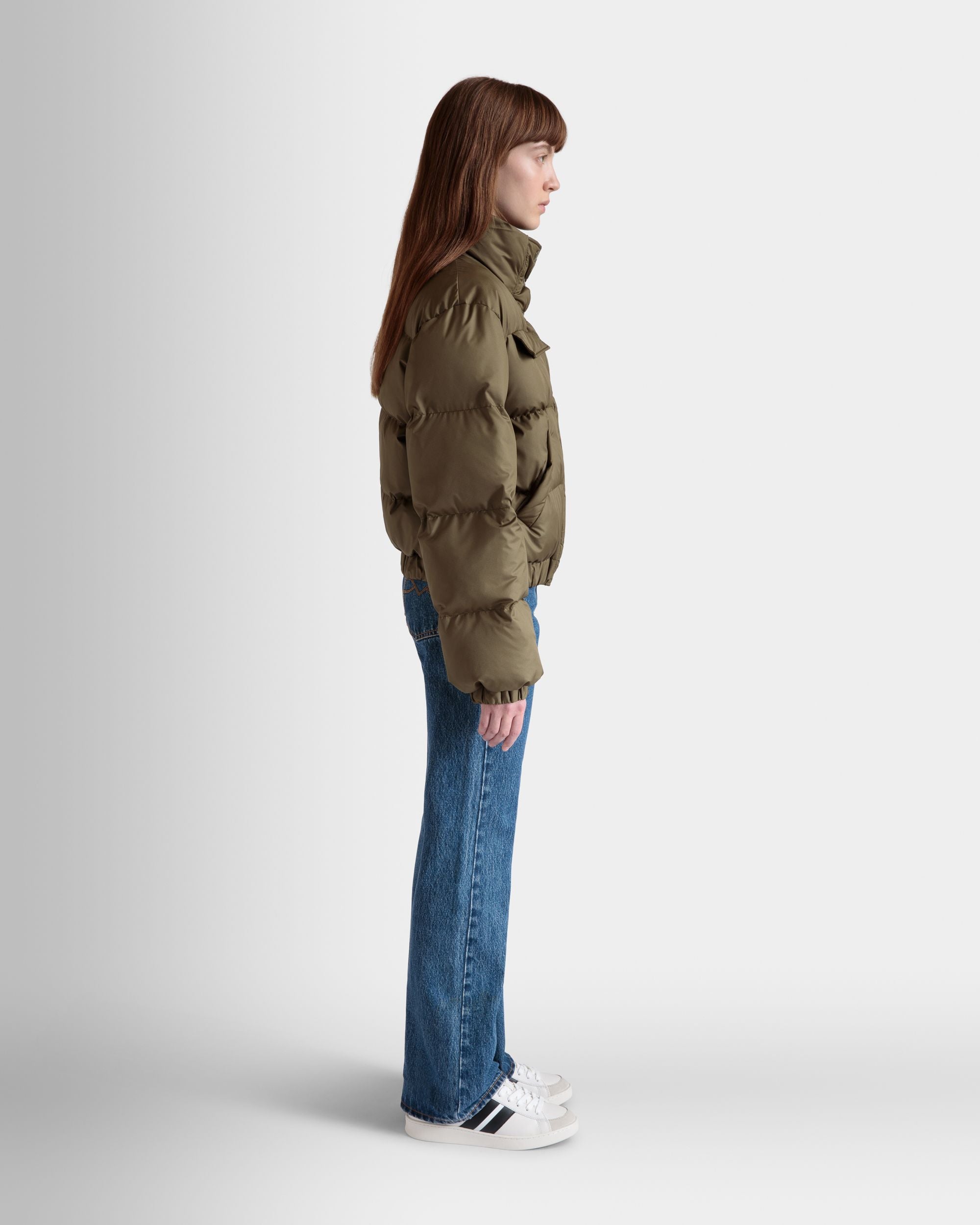 Steppjacke Aus Nylon In Olive Green - Damen - Bally - 06
