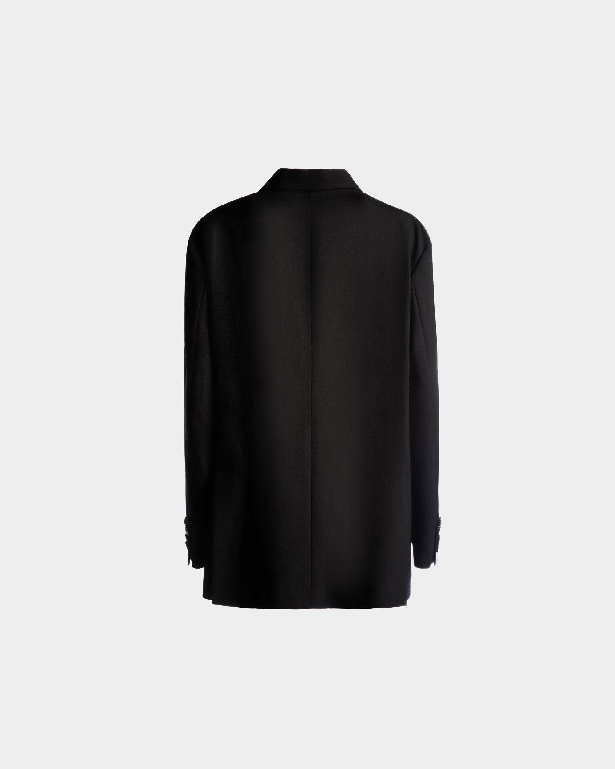 Einreihige Jacke Aus Wolle In Schwarz - Damen - Bally - 04
