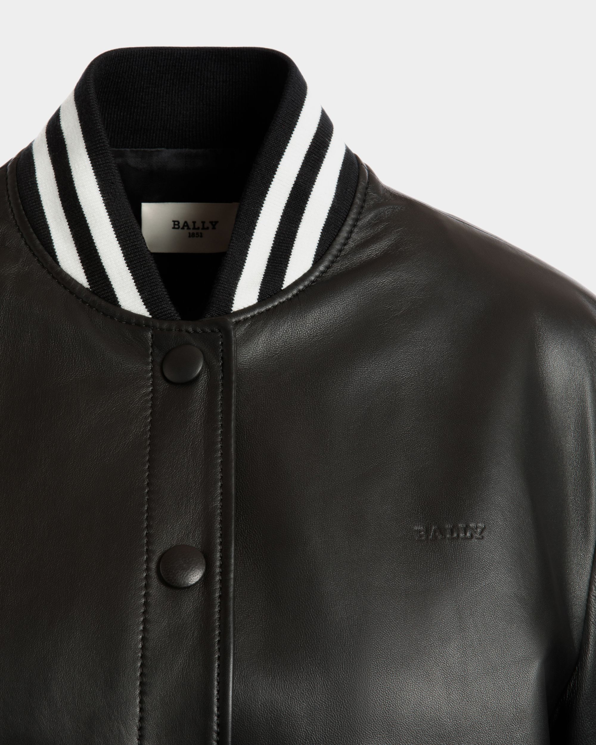 Jacket In Black Leather - Damen - Bally - 02