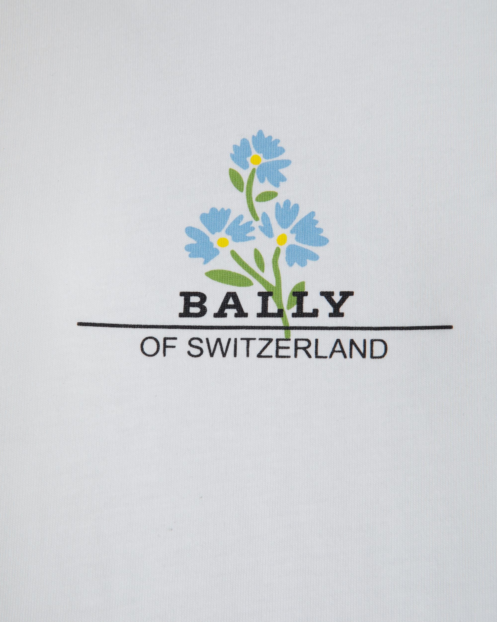 T-Shirt In White Cotton - Damen - Bally - 02