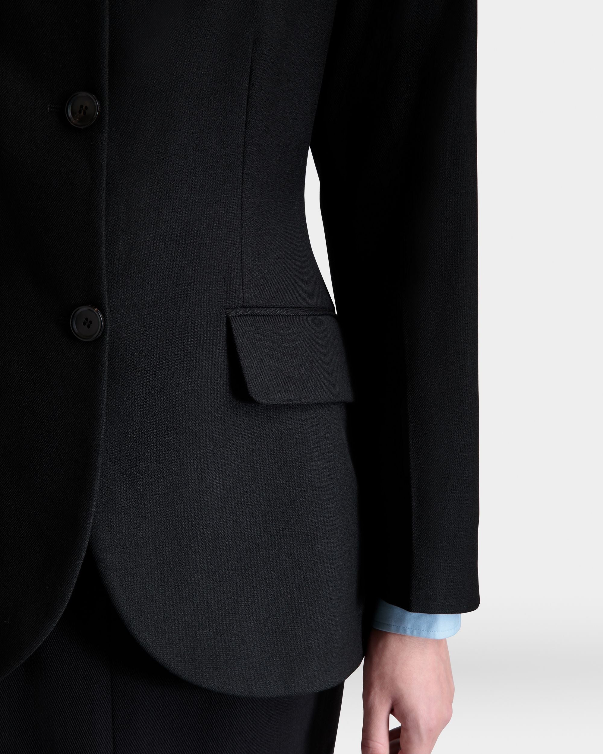 Blazer Aus Wolle In Schwarz - Damen - Bally - 08