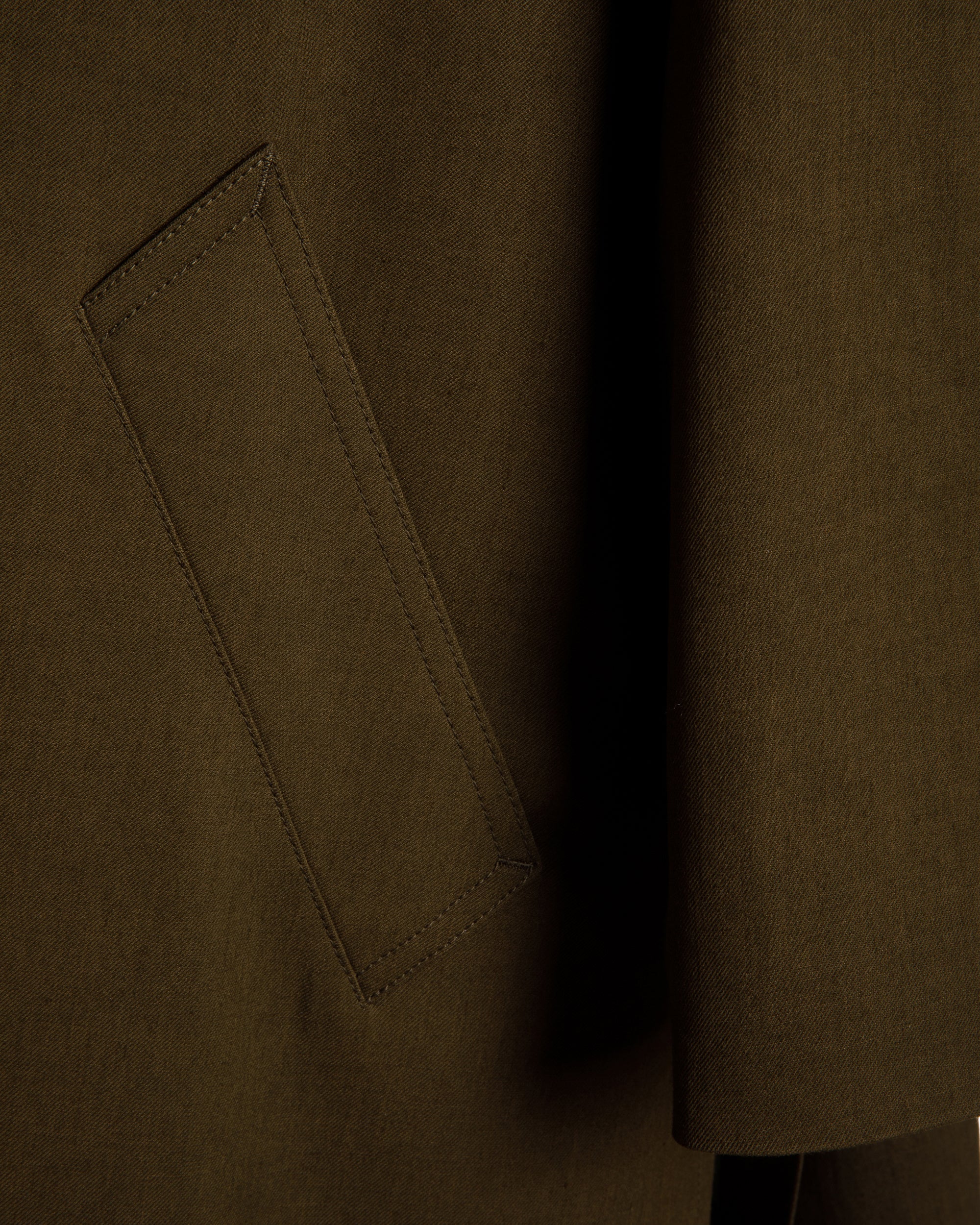 Mantel In Aus Fließender Gabardine In Military Green - Damen - Bally - 04