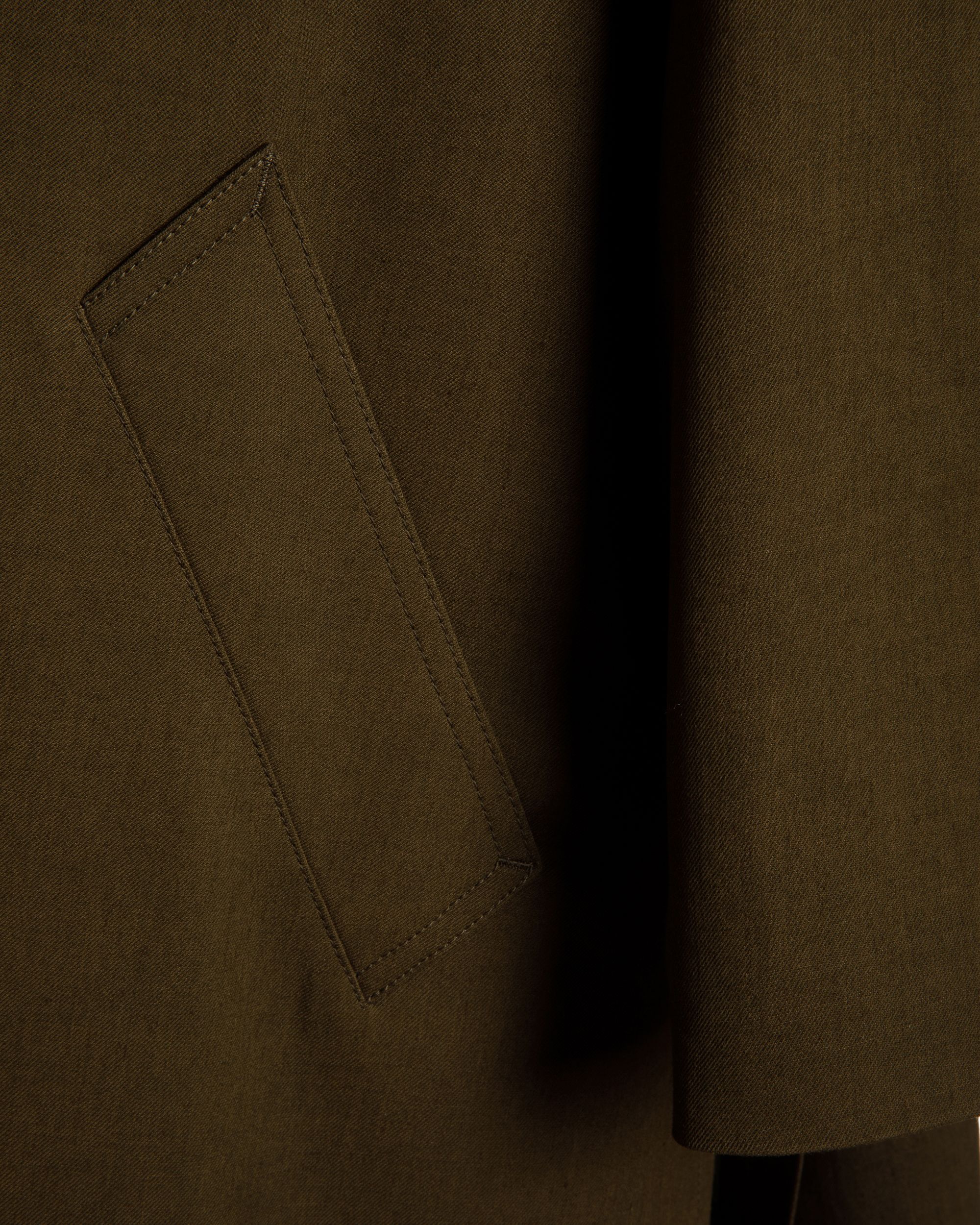 Mantel In Aus Fließender Gabardine In Military Green - Damen - Bally - 04