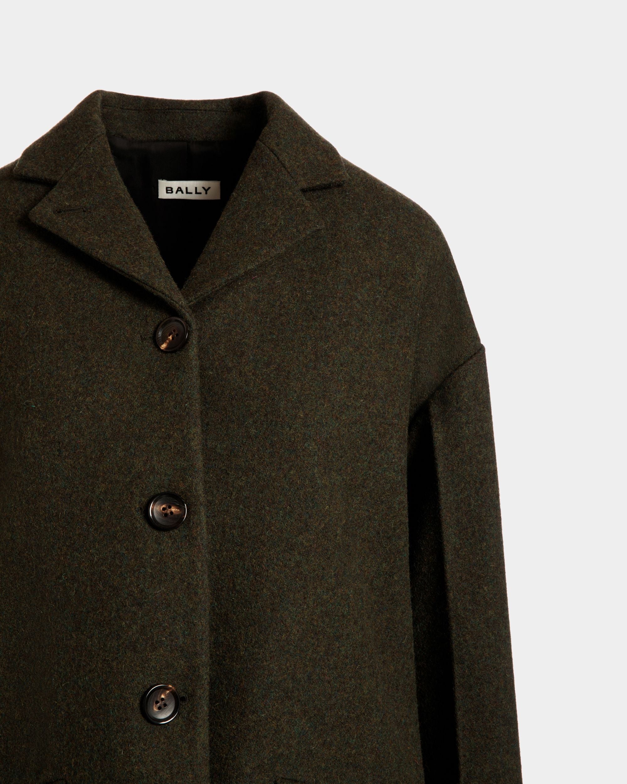 Blazer In Dark Green Wool - Damen - Bally - 04