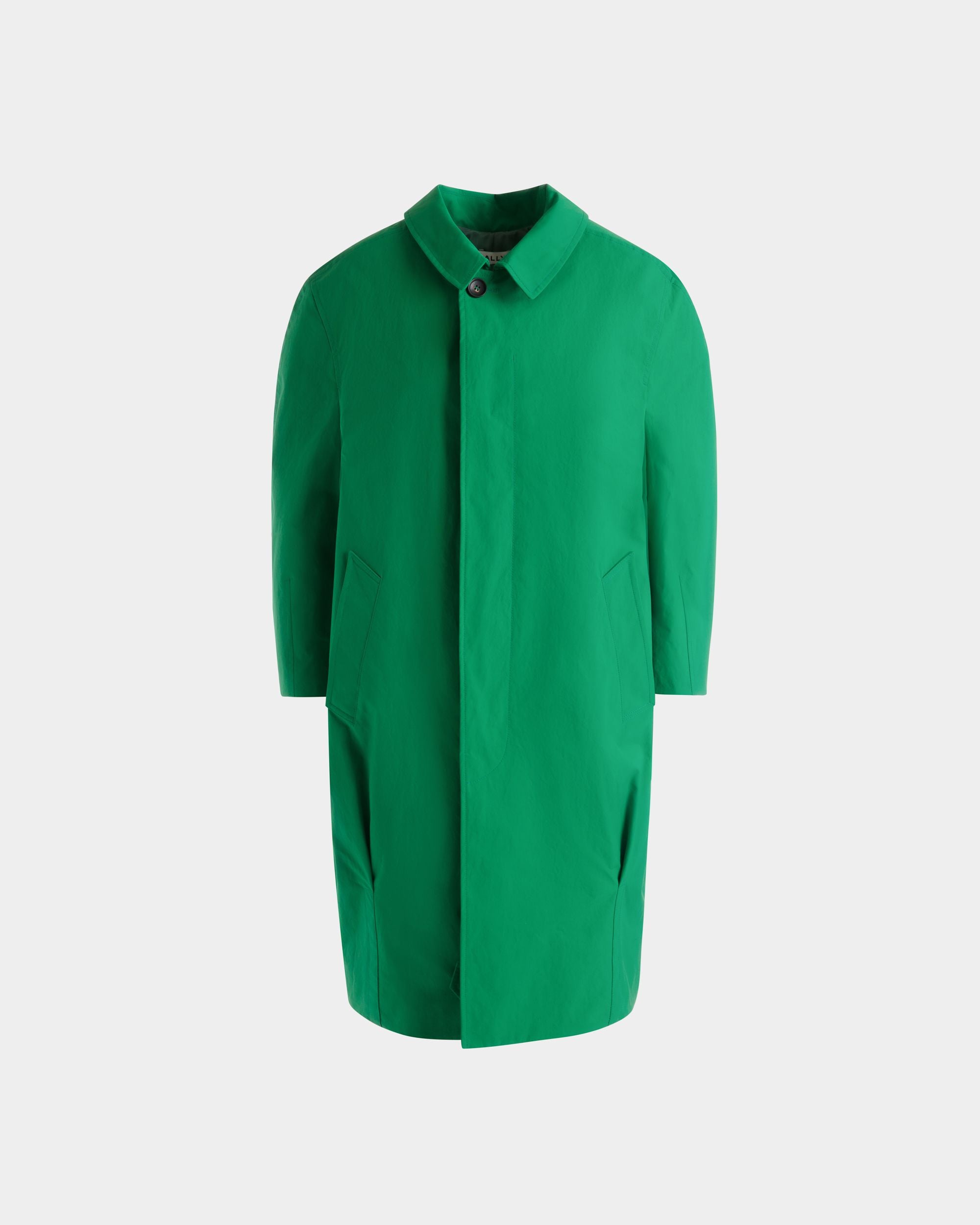 Mantel Aus Polyester In Emerald Green - Damen - Bally - 01