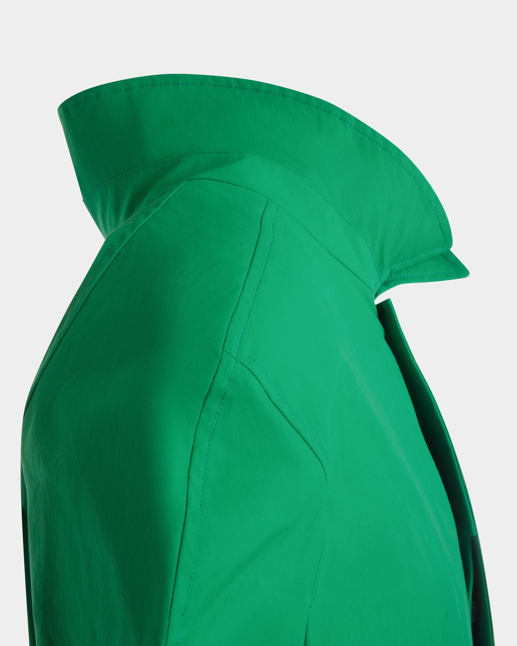 Mantel Aus Polyester In Emerald Green - Damen - Bally - 04