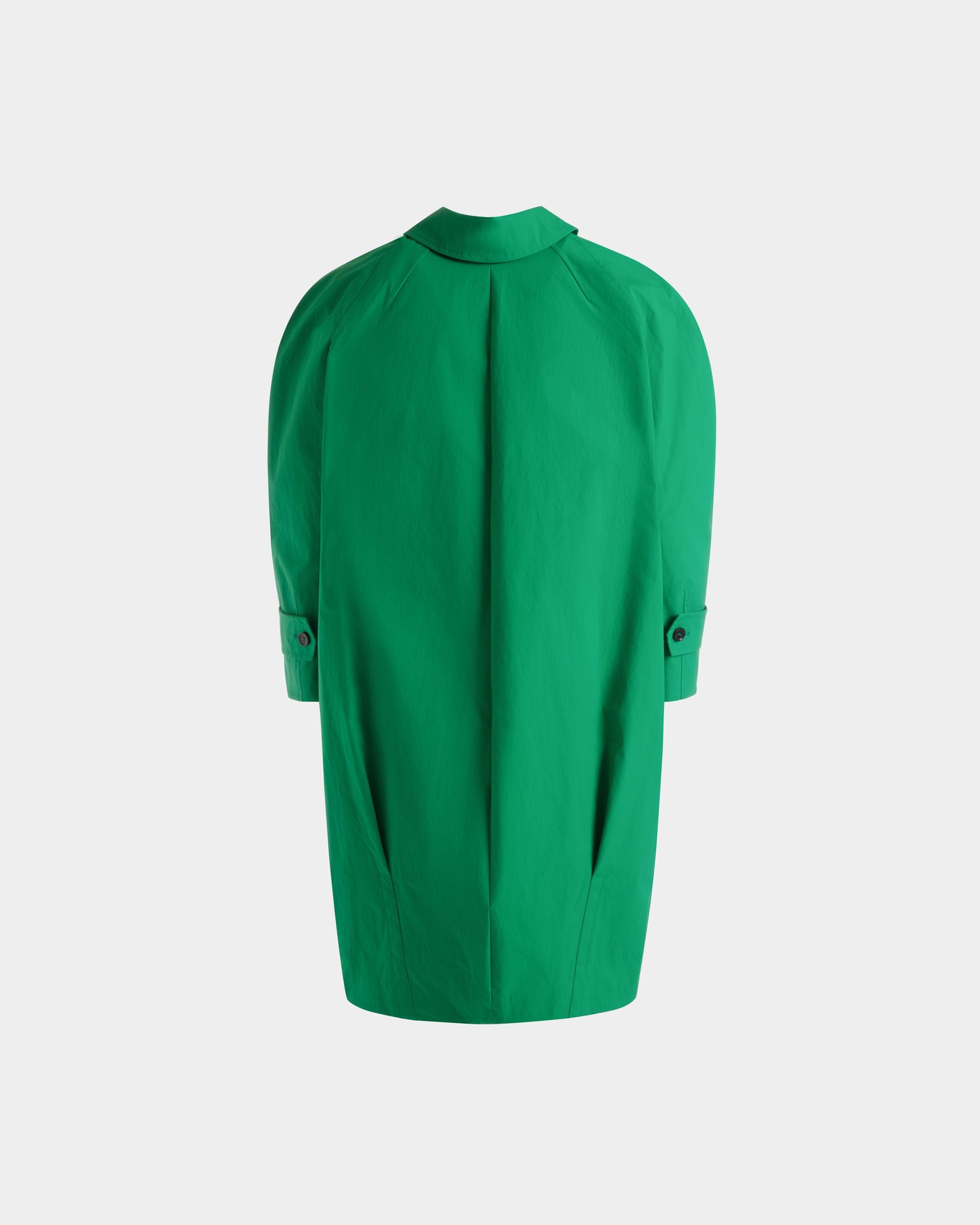 Mantel Aus Polyester In Emerald Green - Damen - Bally - 07