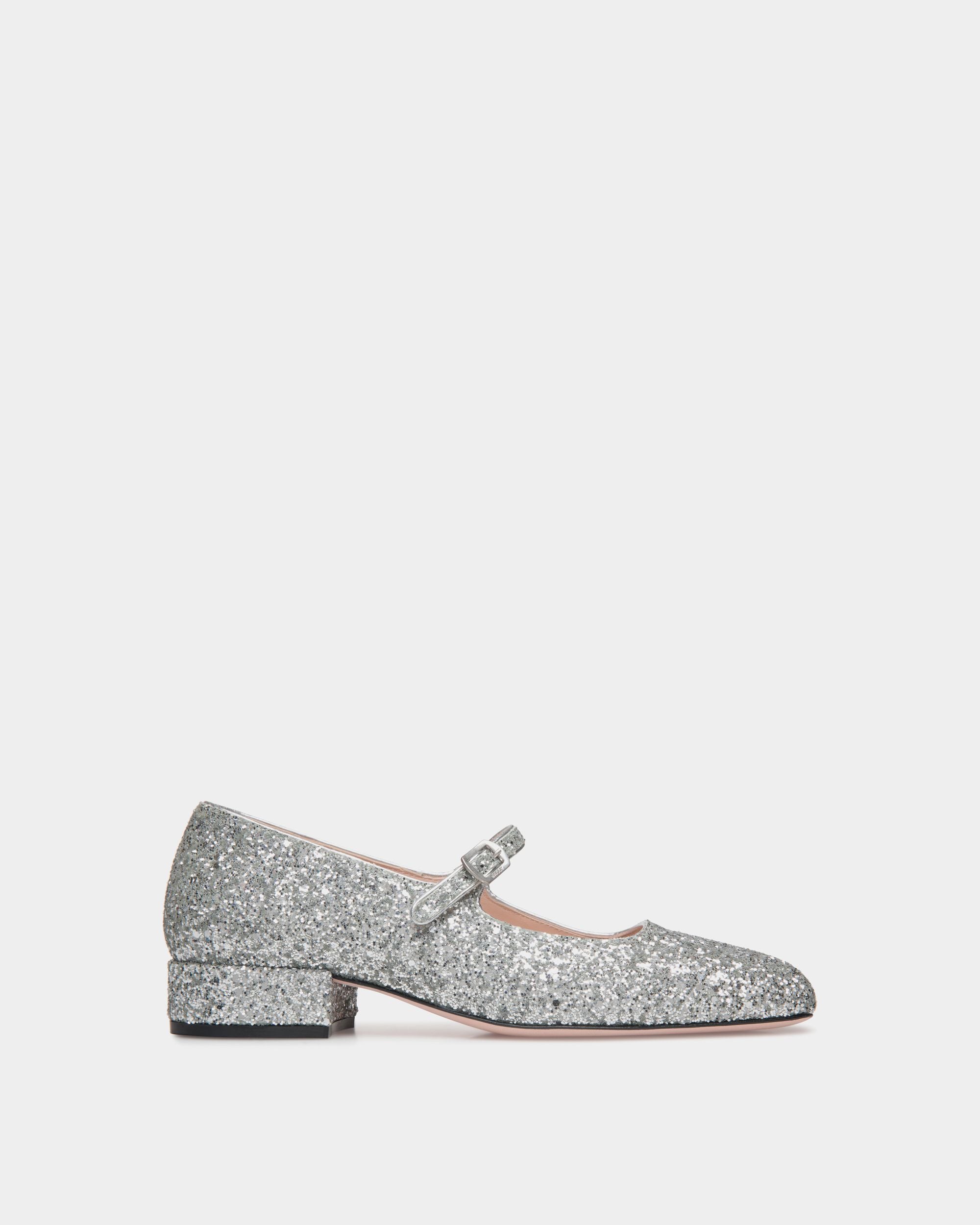 Ballyrina Pumps Aus Silbernem Stoff - Damen - Bally - 01