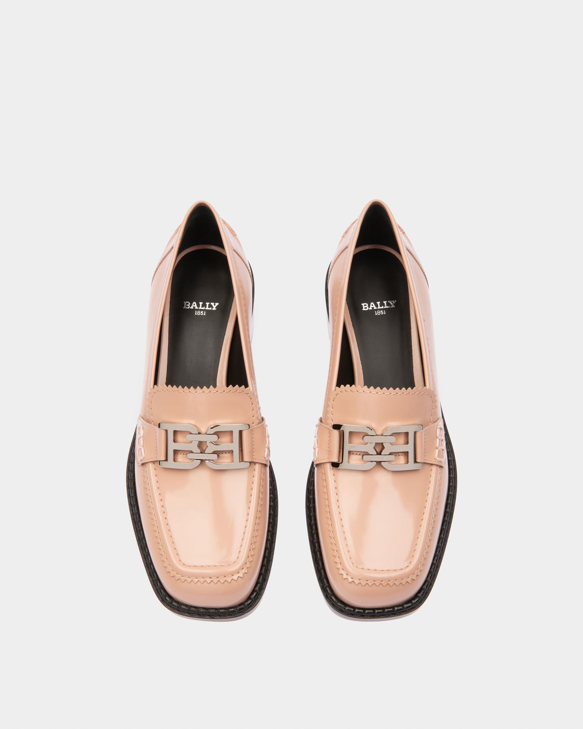 Ellyane Mokassins Aus Rosa Leder - Damen - Bally - 03
