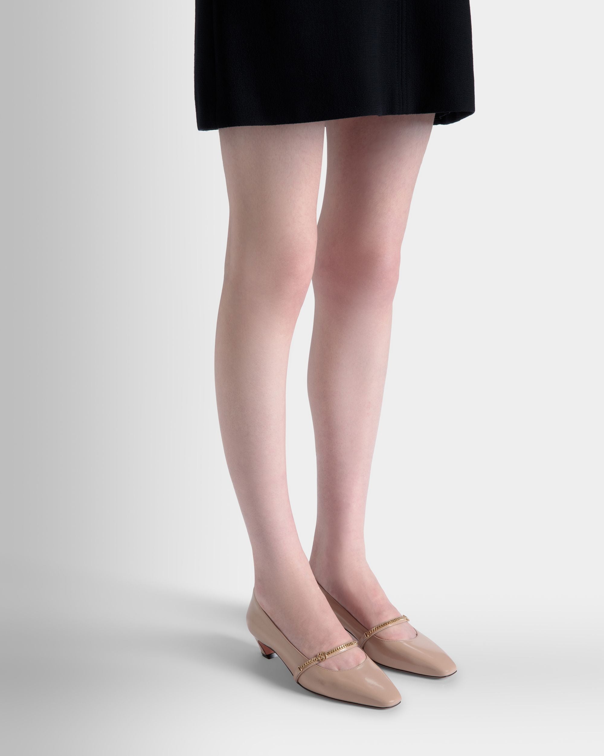Sylt Mary Jane Aus Gebürstetem Leder In Hellbeige - Damen - Bally - 02